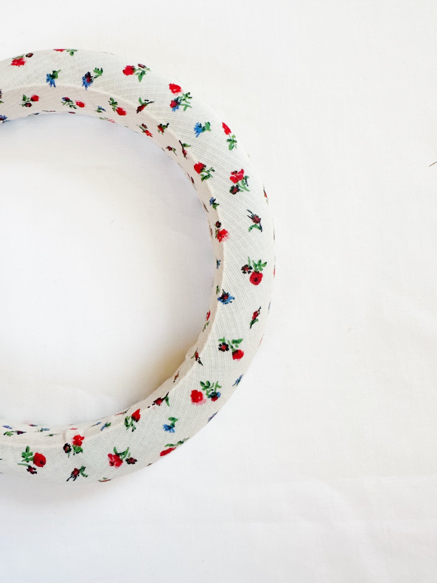 Padded Headband in red floral