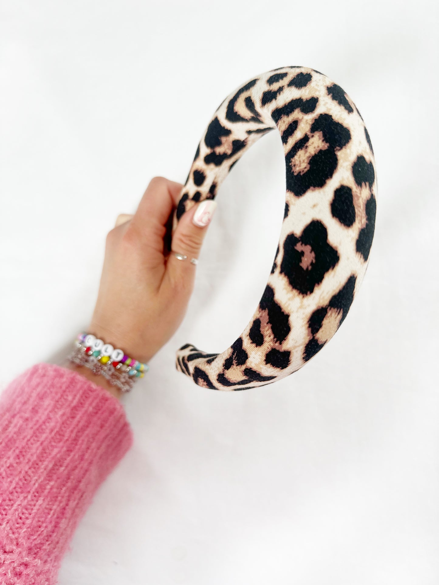 Padded Headband in Leopard Print