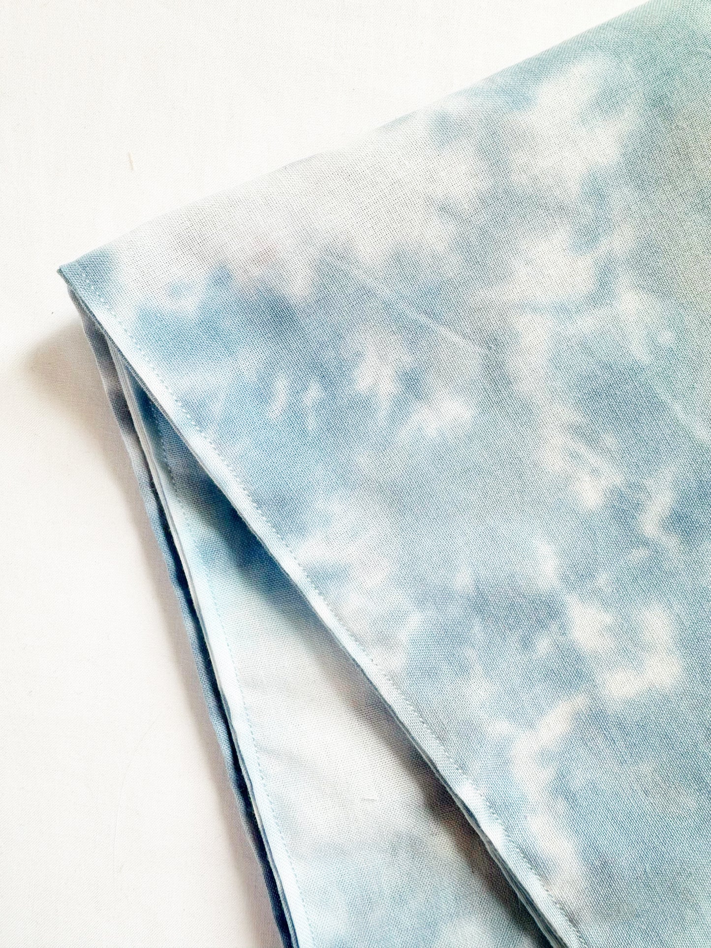 Bandana & neck scarf in blue tie dye