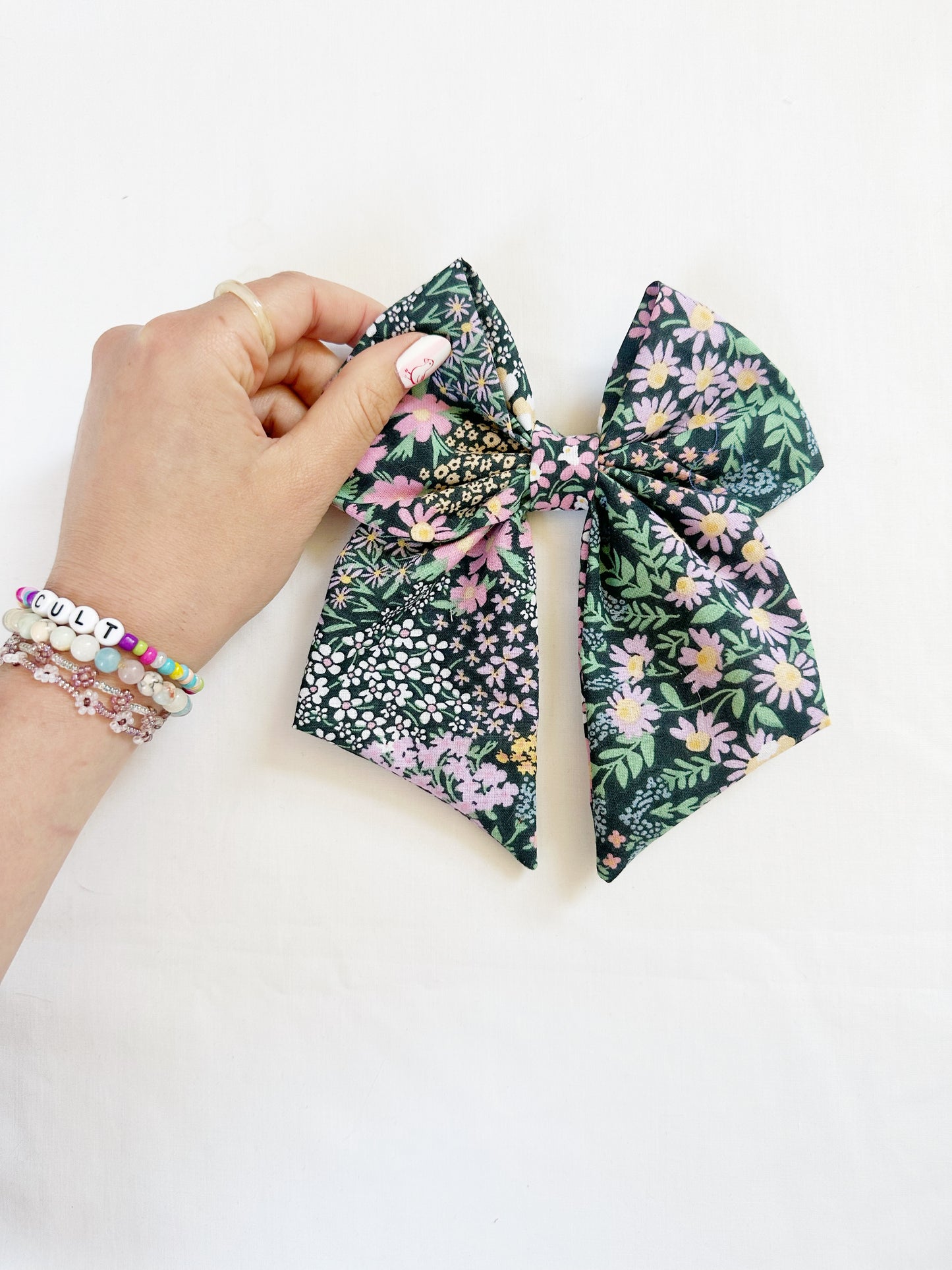 Beau hair bow in Isobel floral