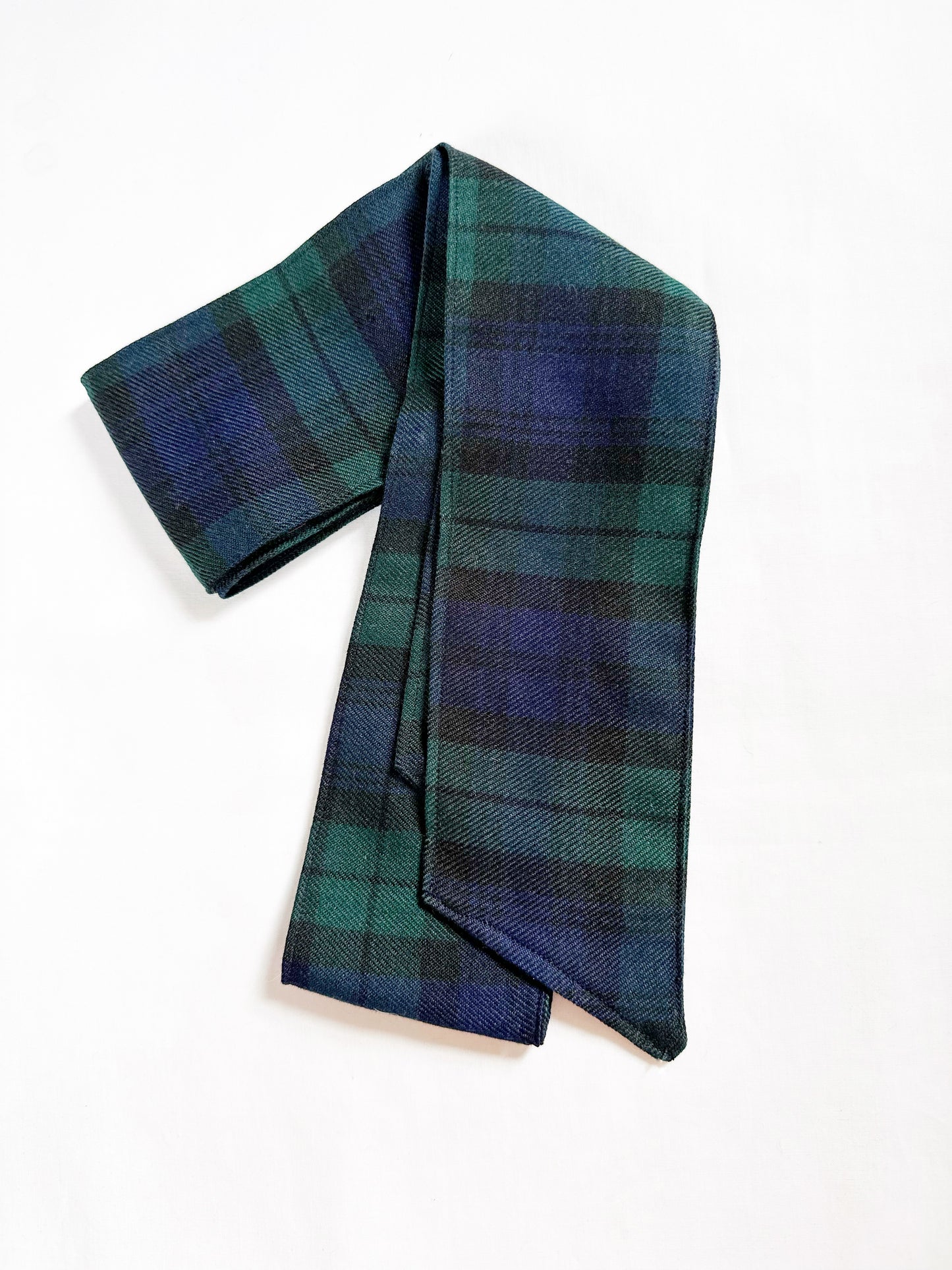VersaTie hair & neck tie in black watch tartan