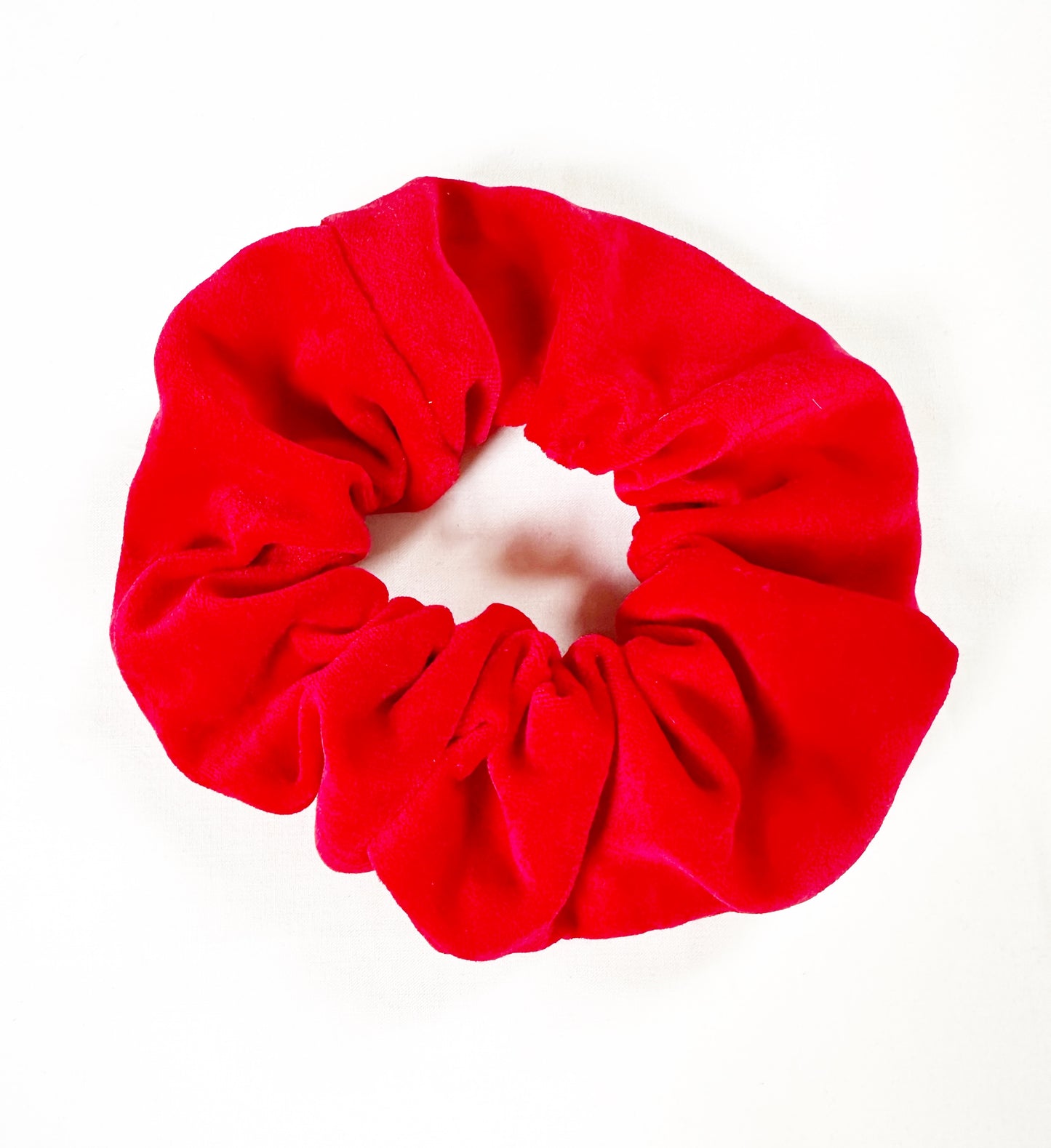 OG scrunchie in red velvet