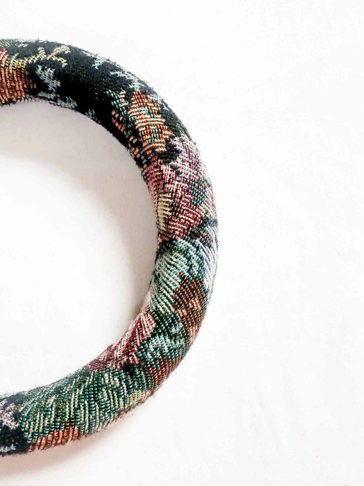 Padded Headband in floral tapestry