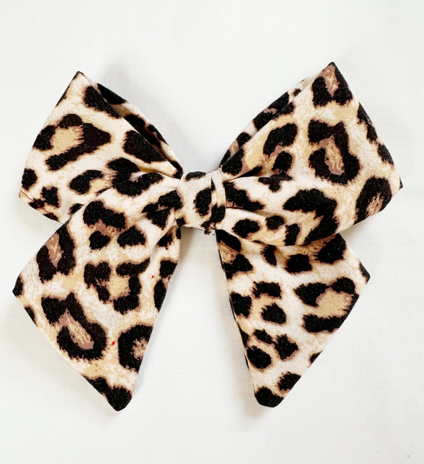 Hair Bow in leopard print