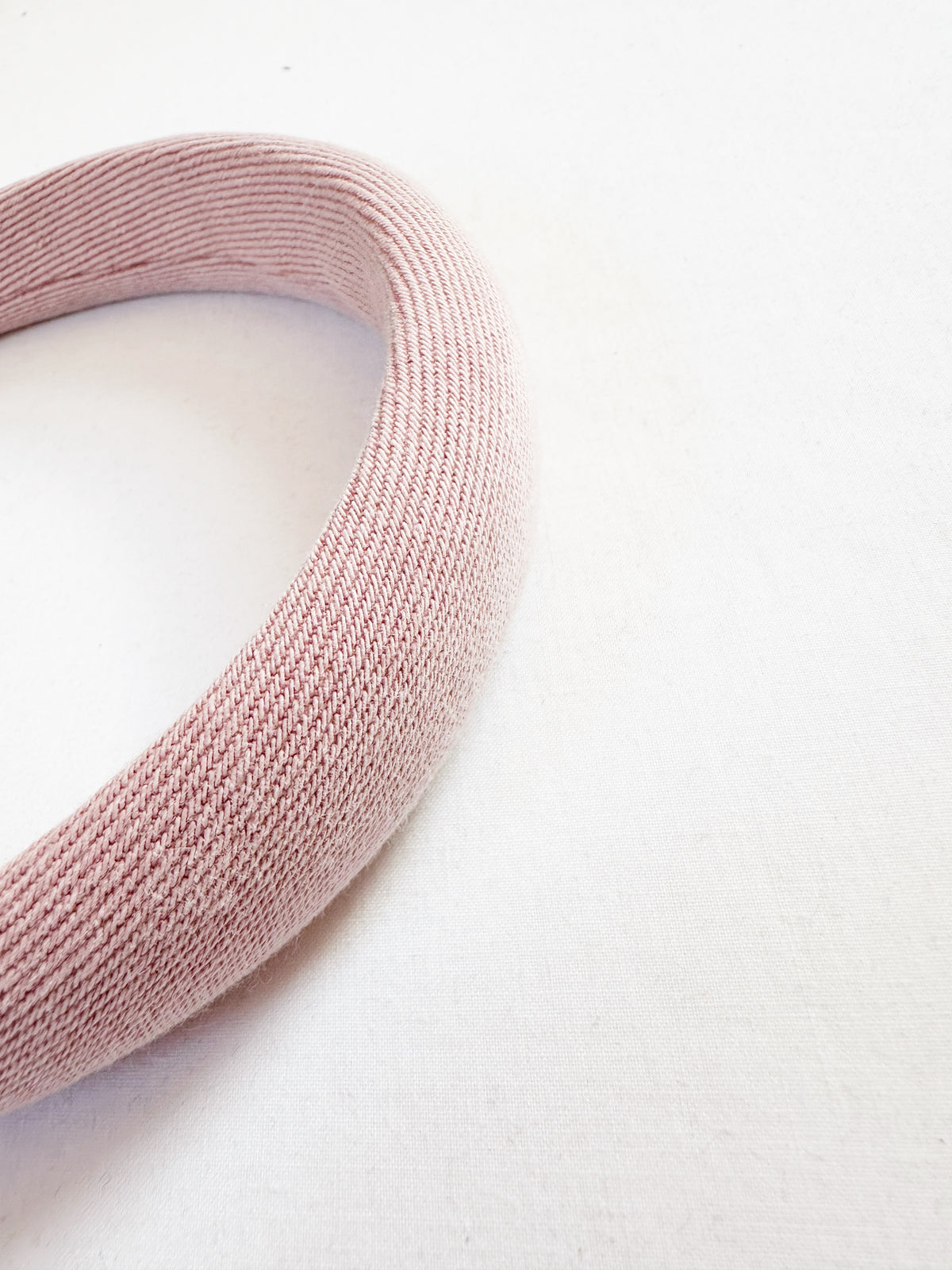Classic Headband in blush pink denim