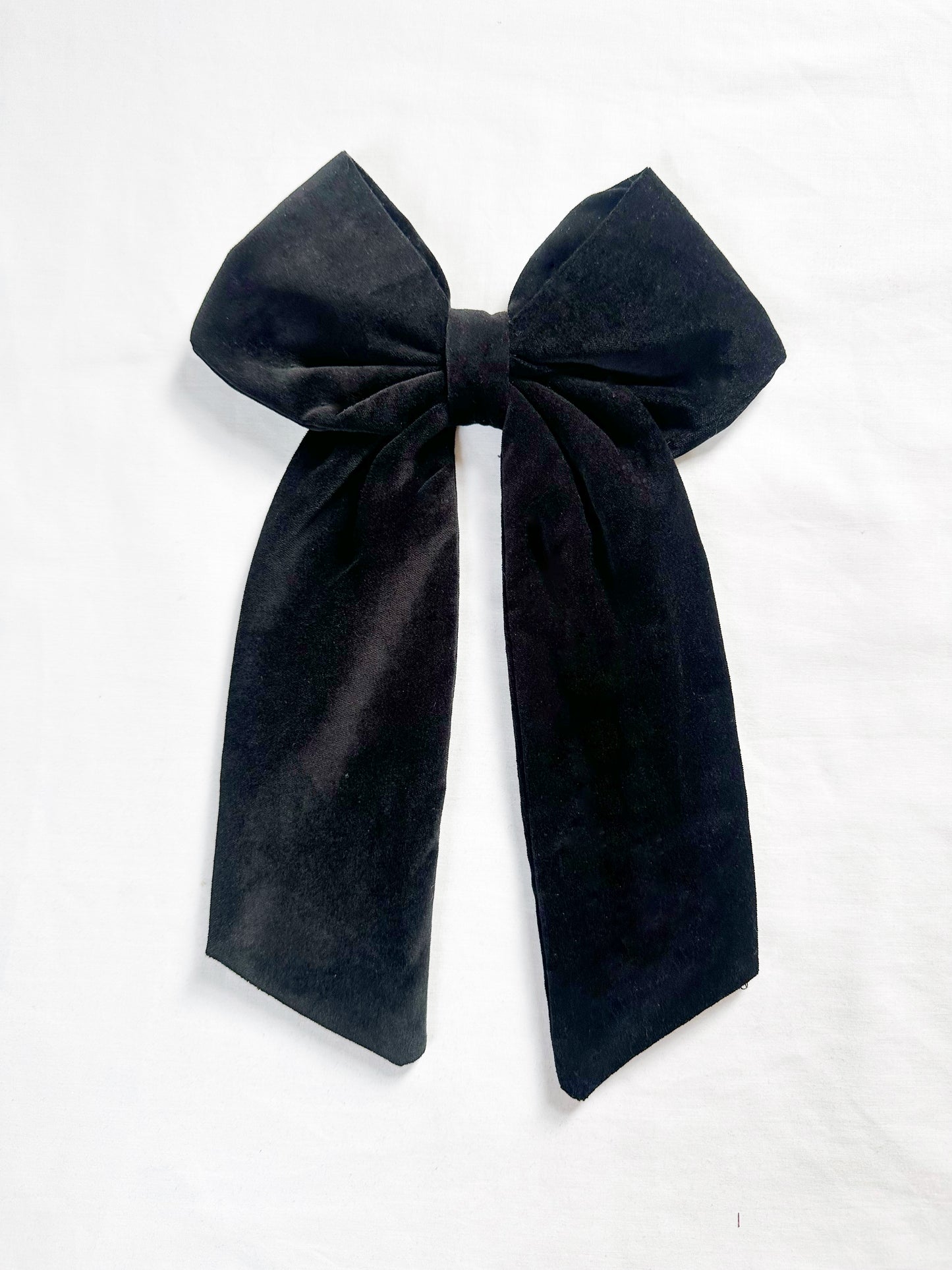 POWER Hair Bow in black velvet