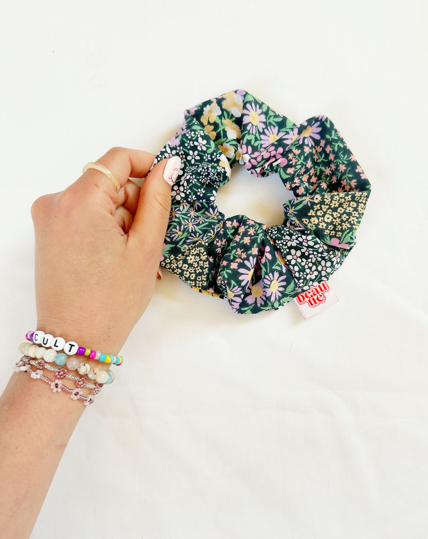 OG scrunchie in Isobel floral