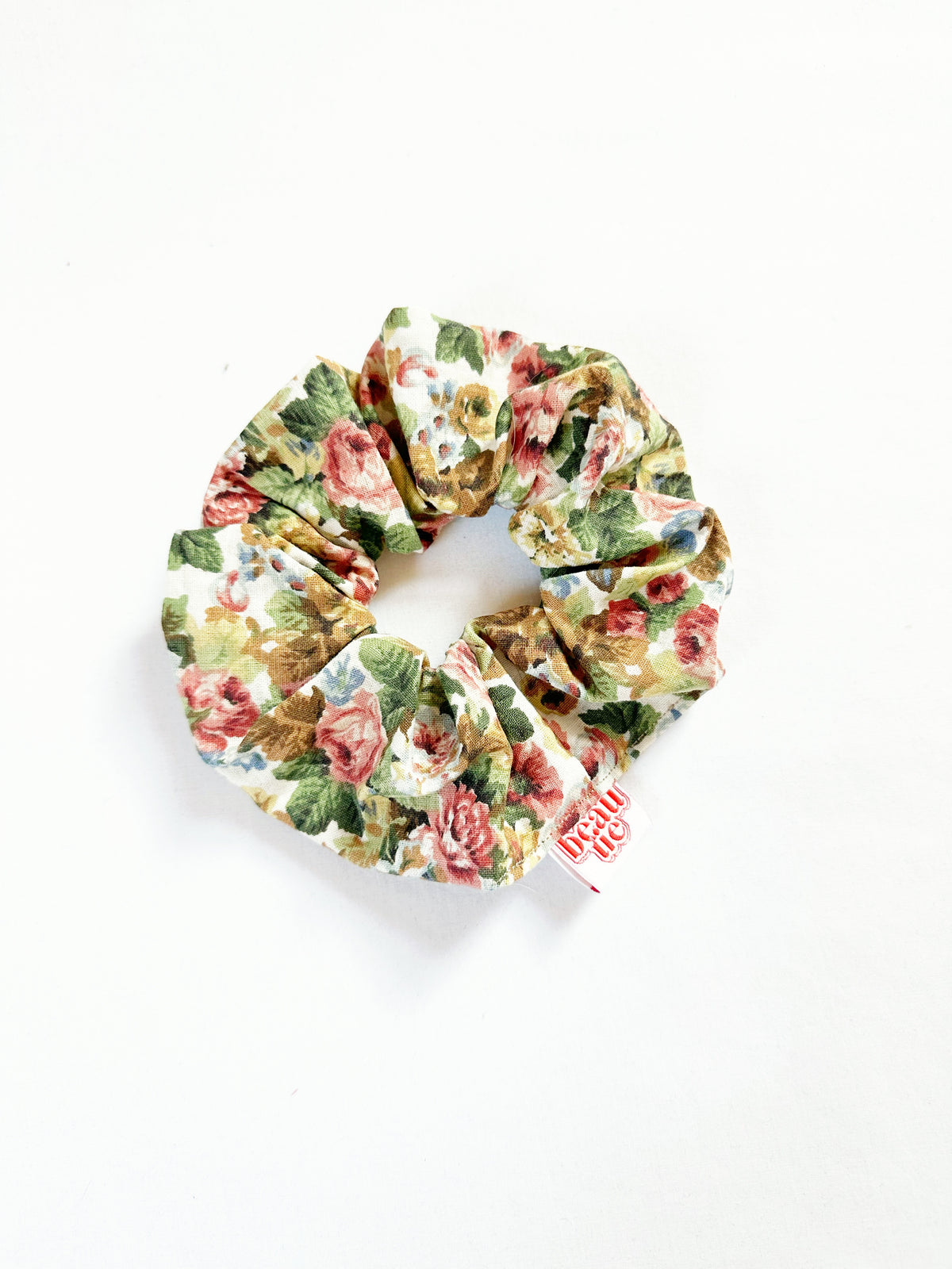 OG scrunchie in vintage Autumn floral