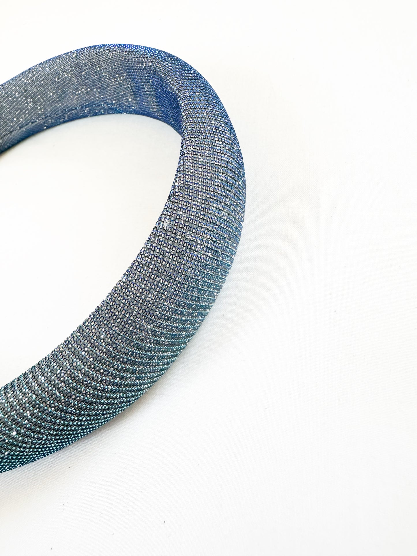 Classic Headband in blue glitter