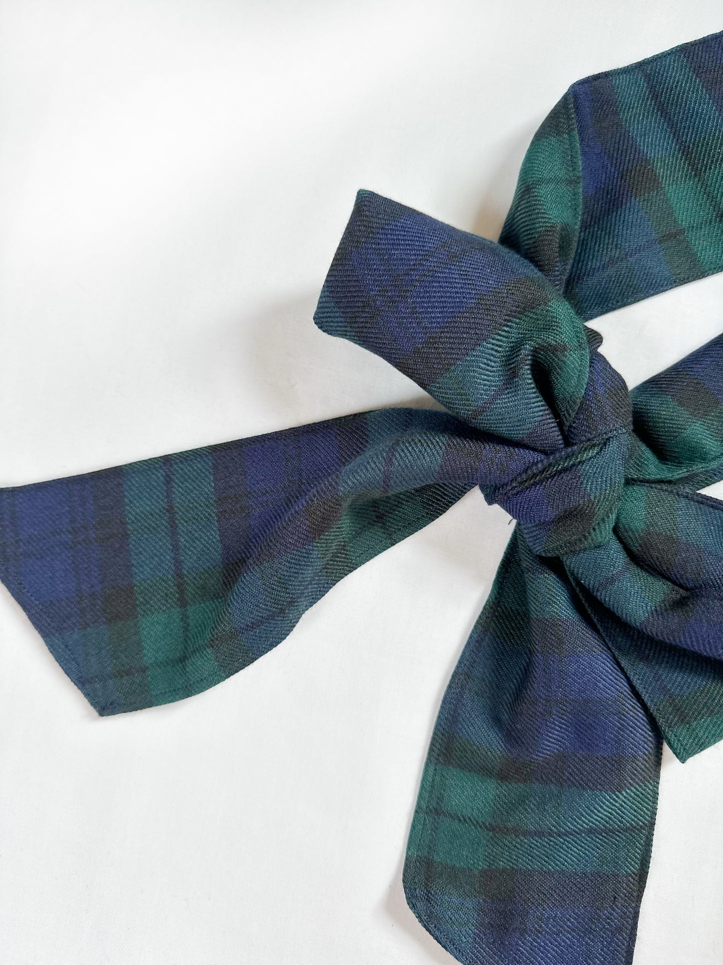 VersaTie hair & neck tie in black watch tartan