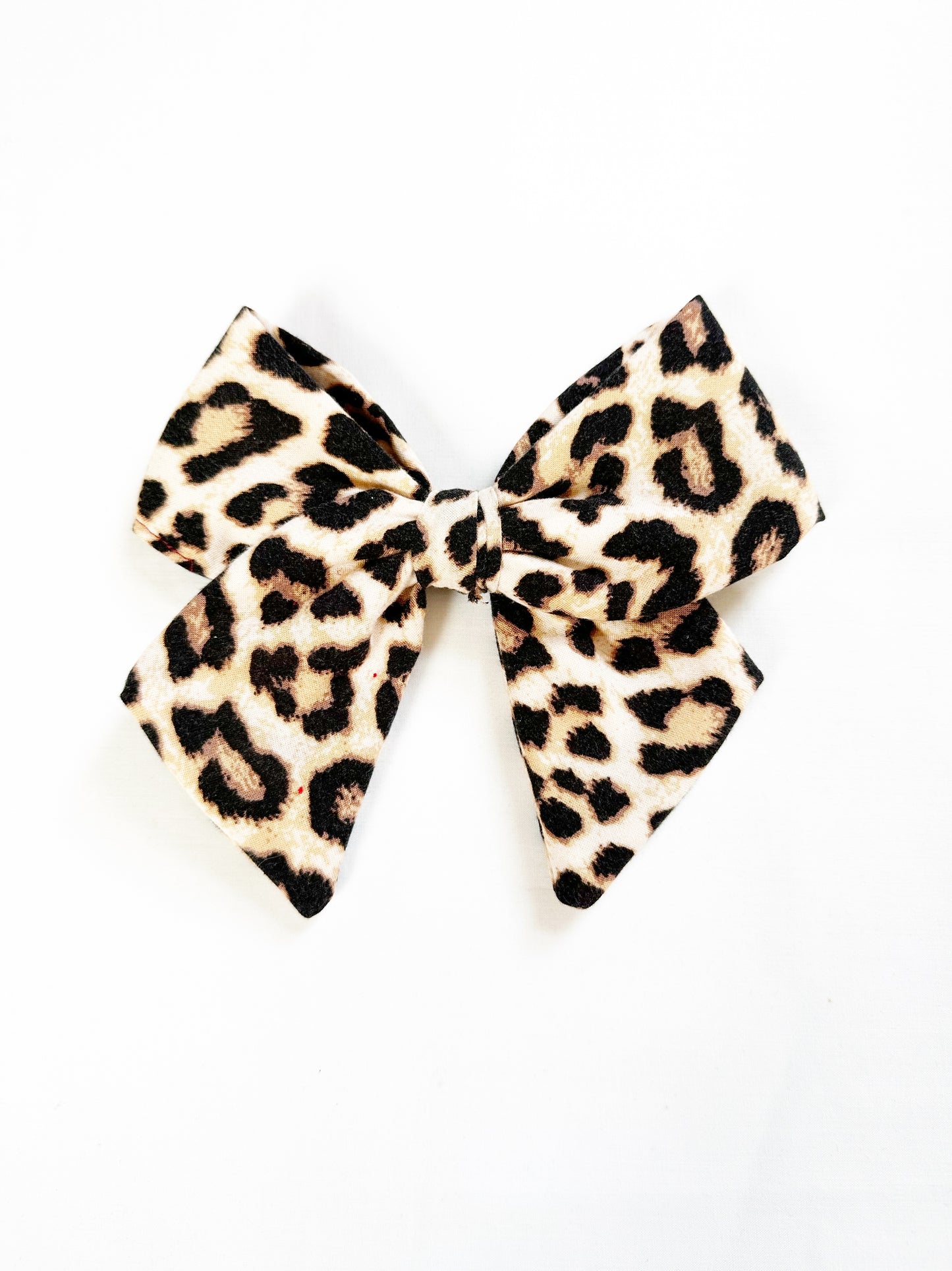 Hair Bow in leopard print