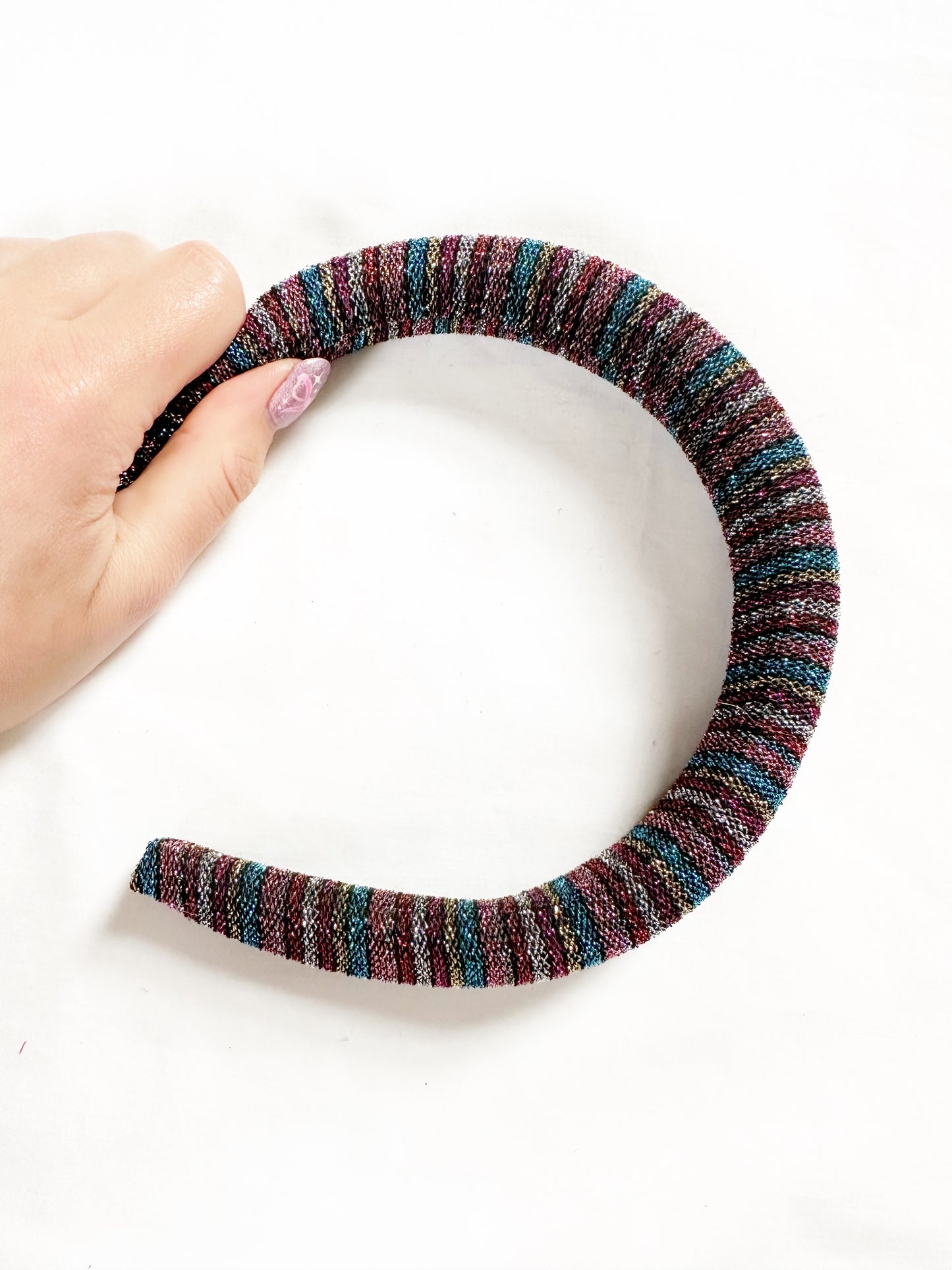 Classic Headband in sparkly stripe