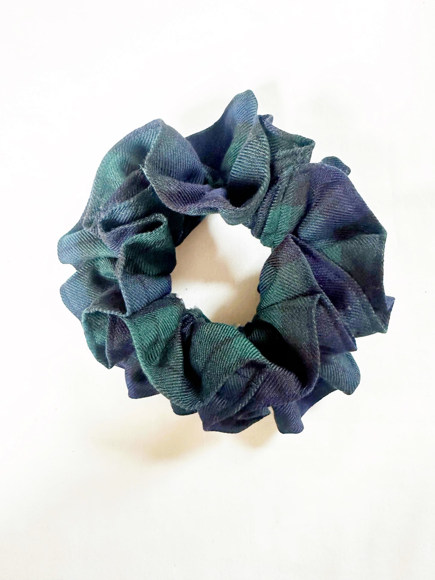 OG scrunchie in tartan double frill