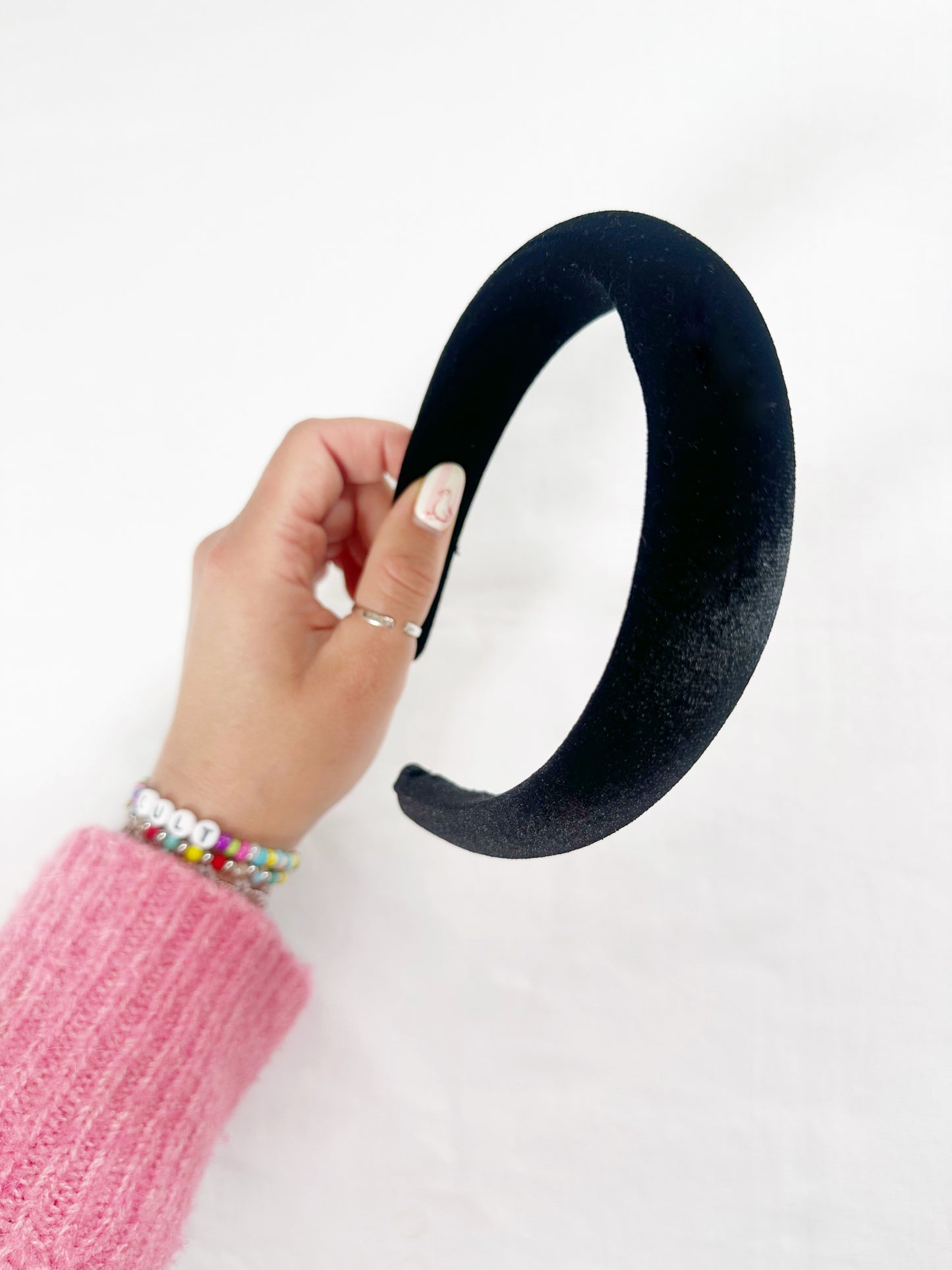 Classic Headband in Black Velvet