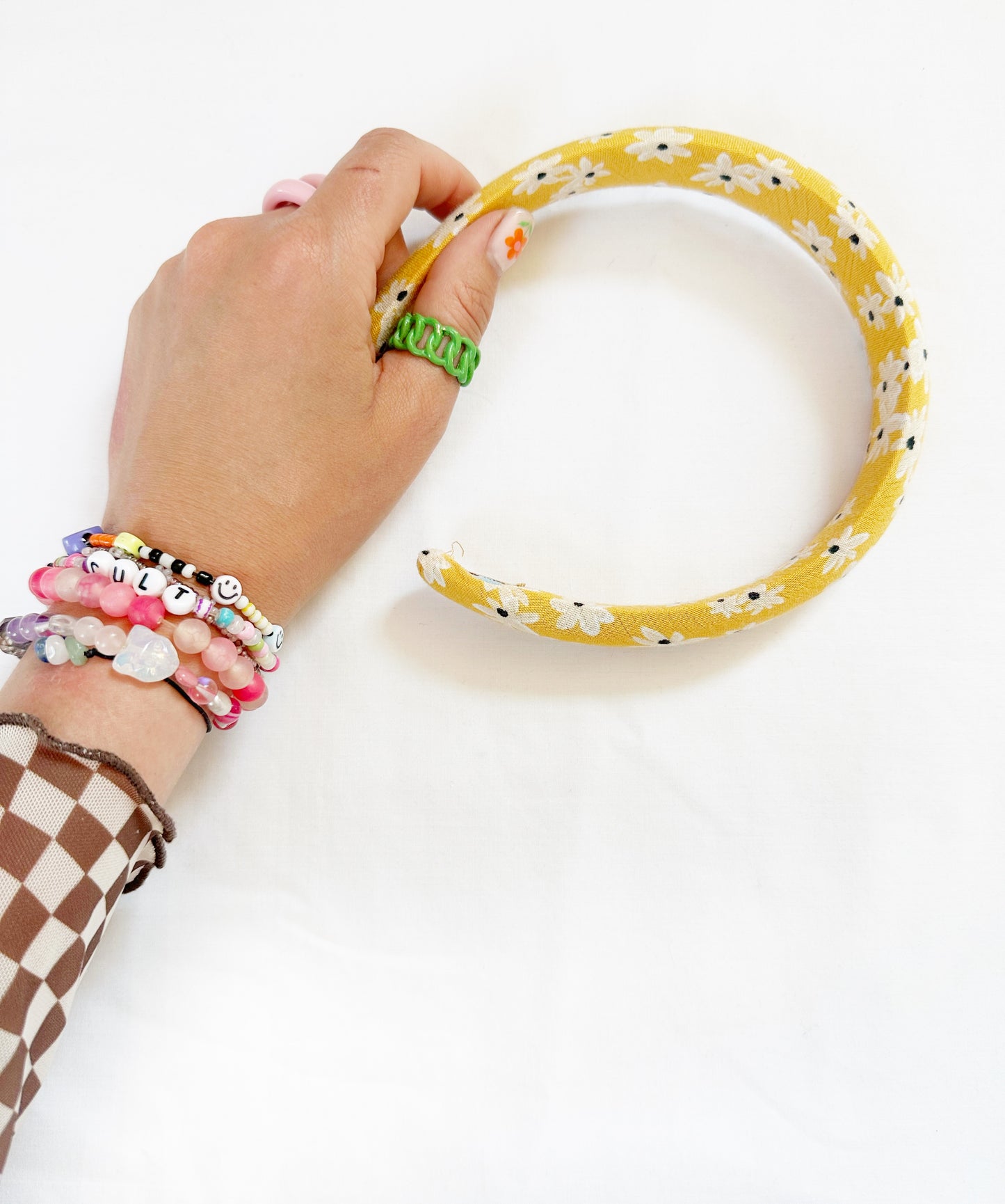 Classic Headband in yellow floral