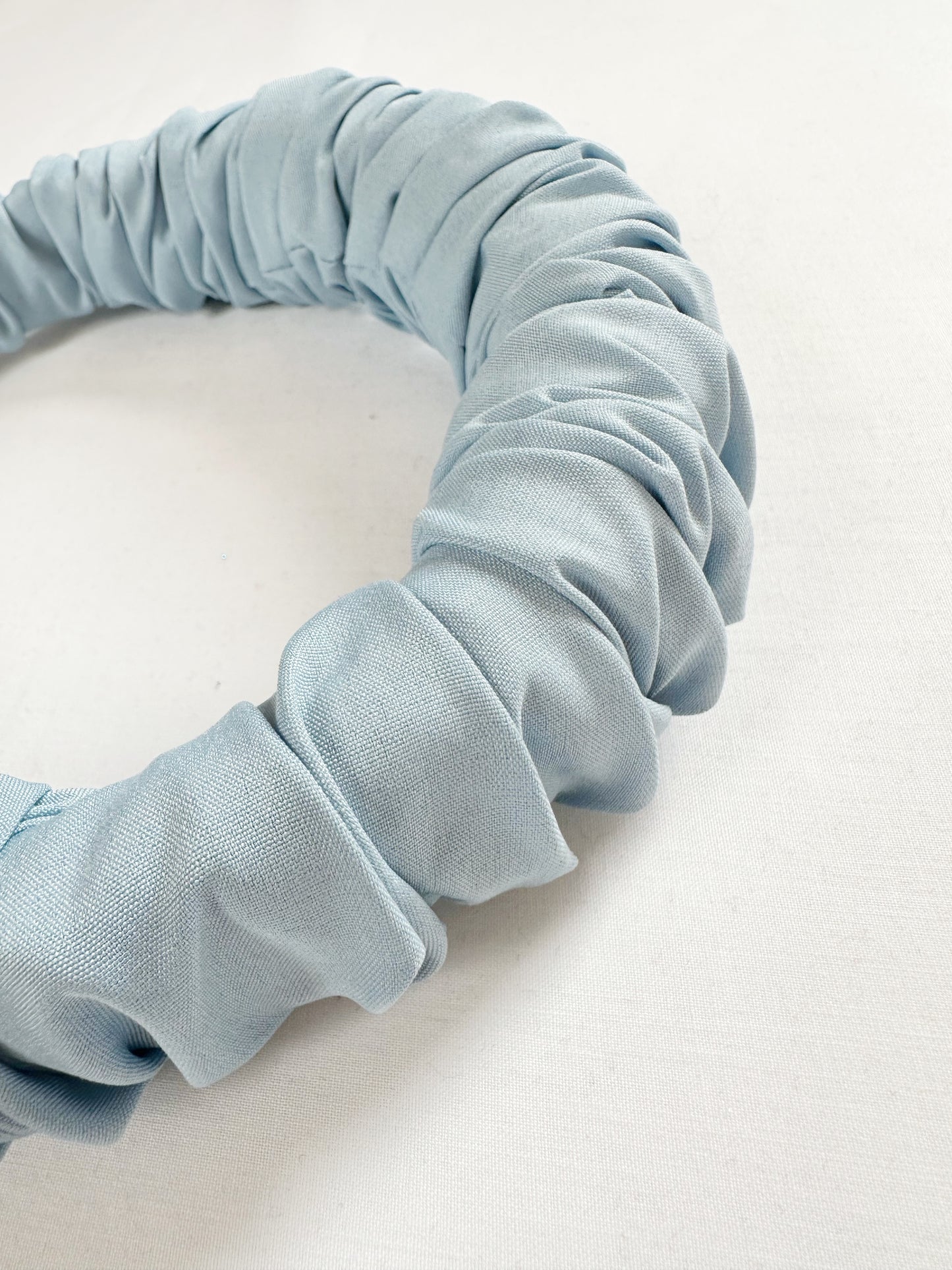 Ruffle Headband in icy blue