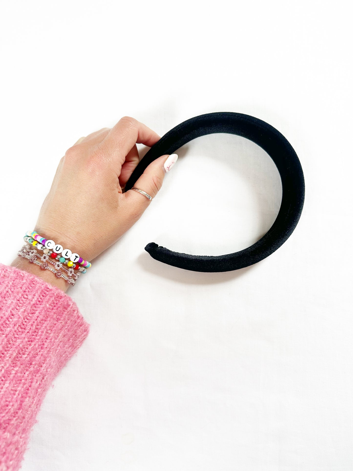 Classic Headband in Black Velvet