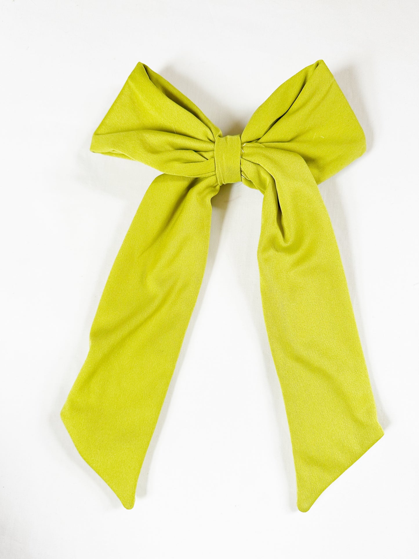POWER Hair Bow in chartreuse