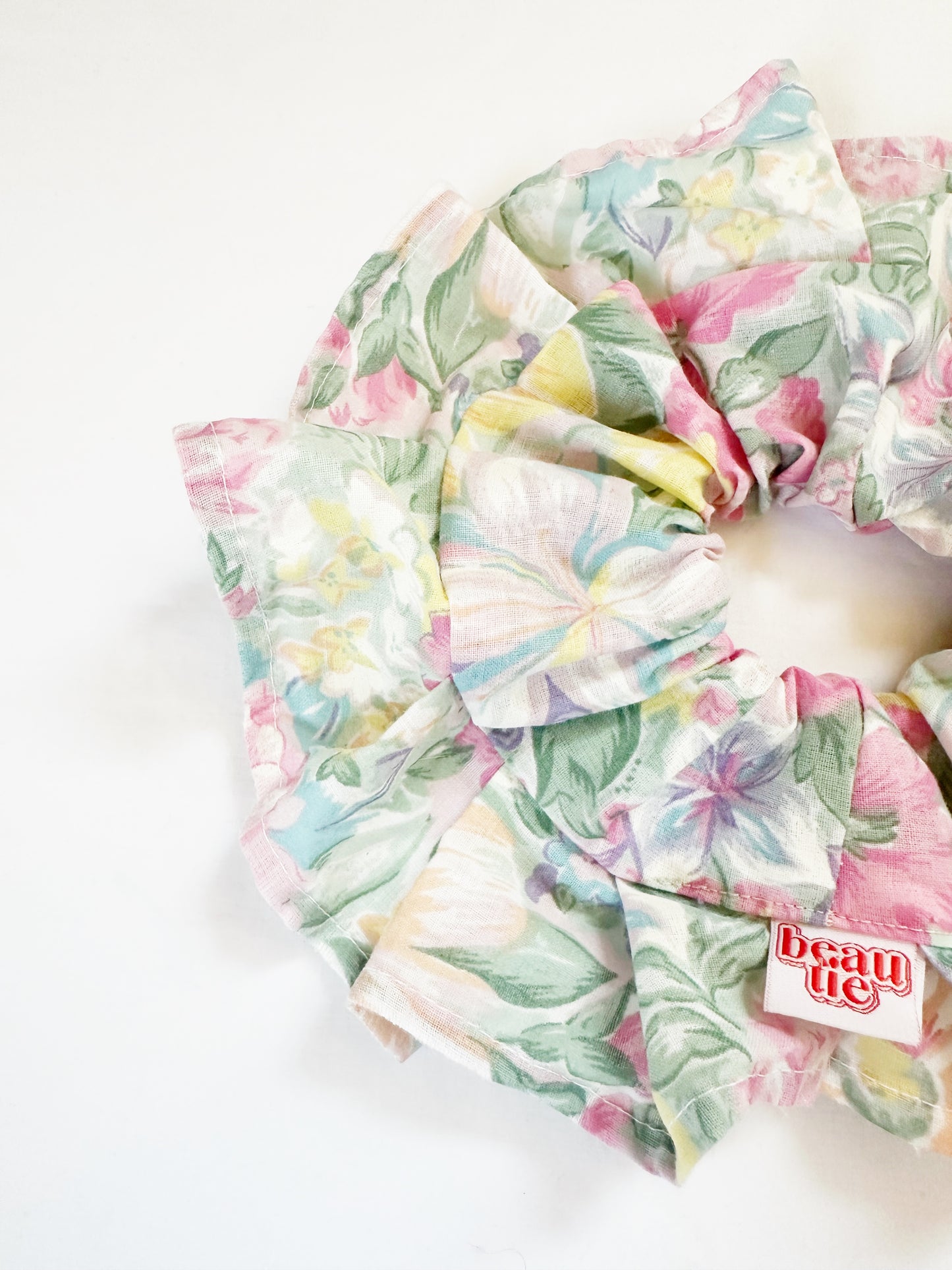 Oversized ruffle scrunchie in Valerie floral