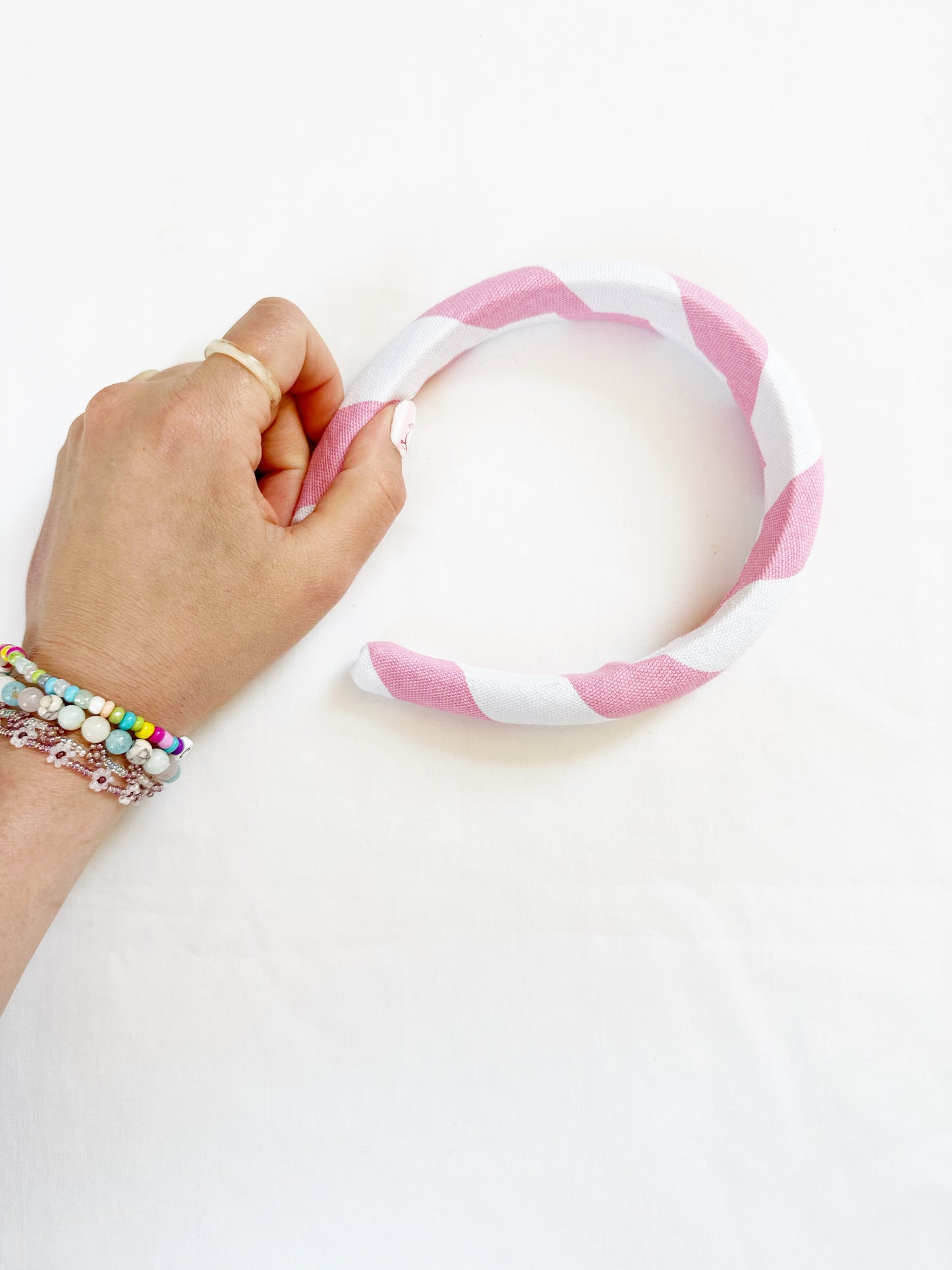 Classic Headband in Penny candy stripe