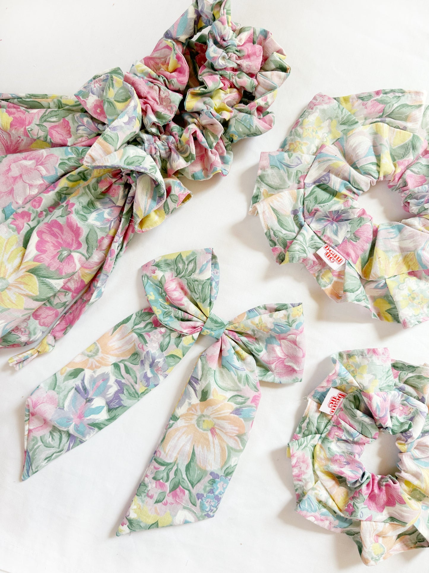 Oversized ruffle scrunchie in Valerie floral