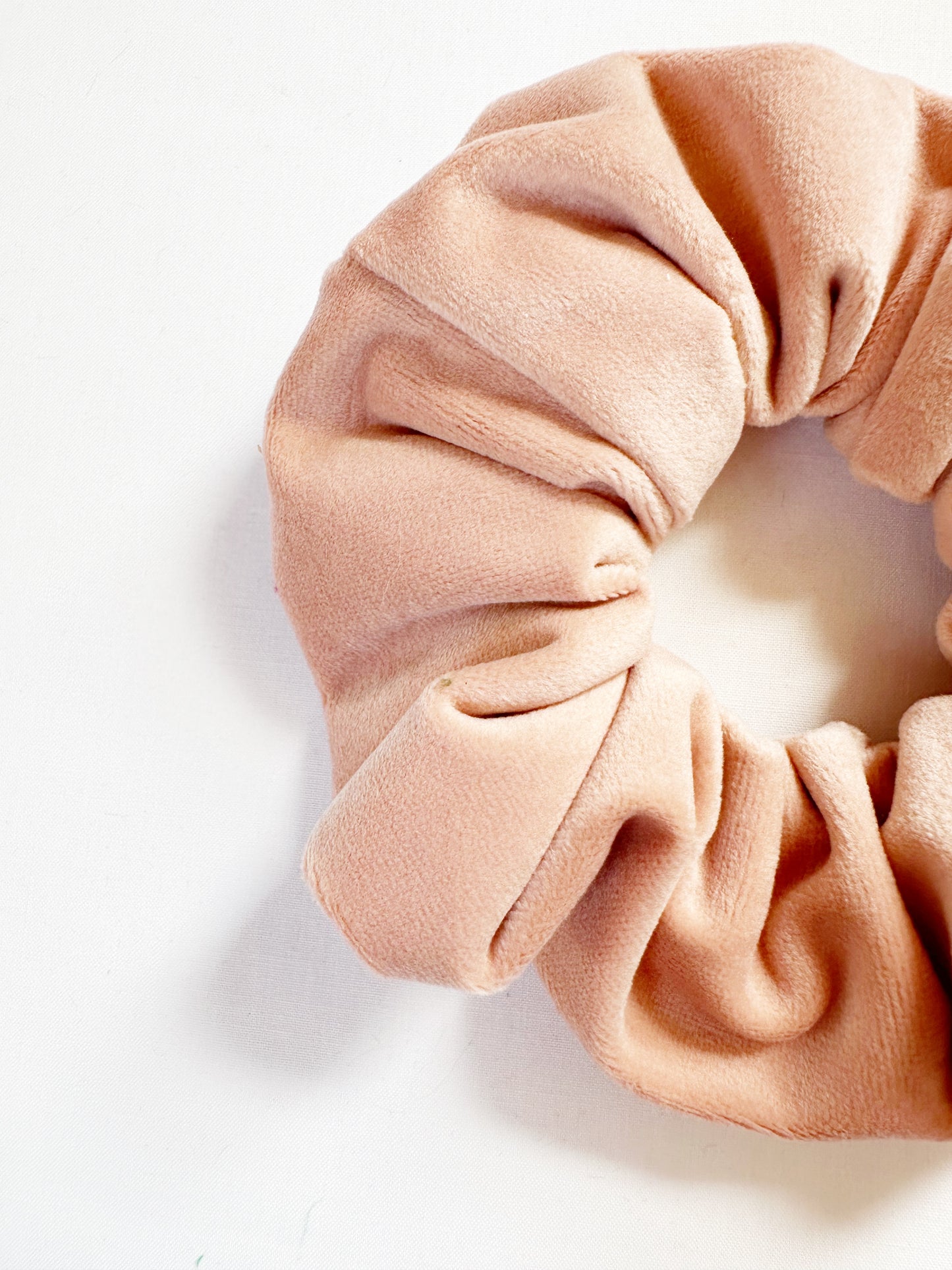 OG Scrunchie in Blush Velvet