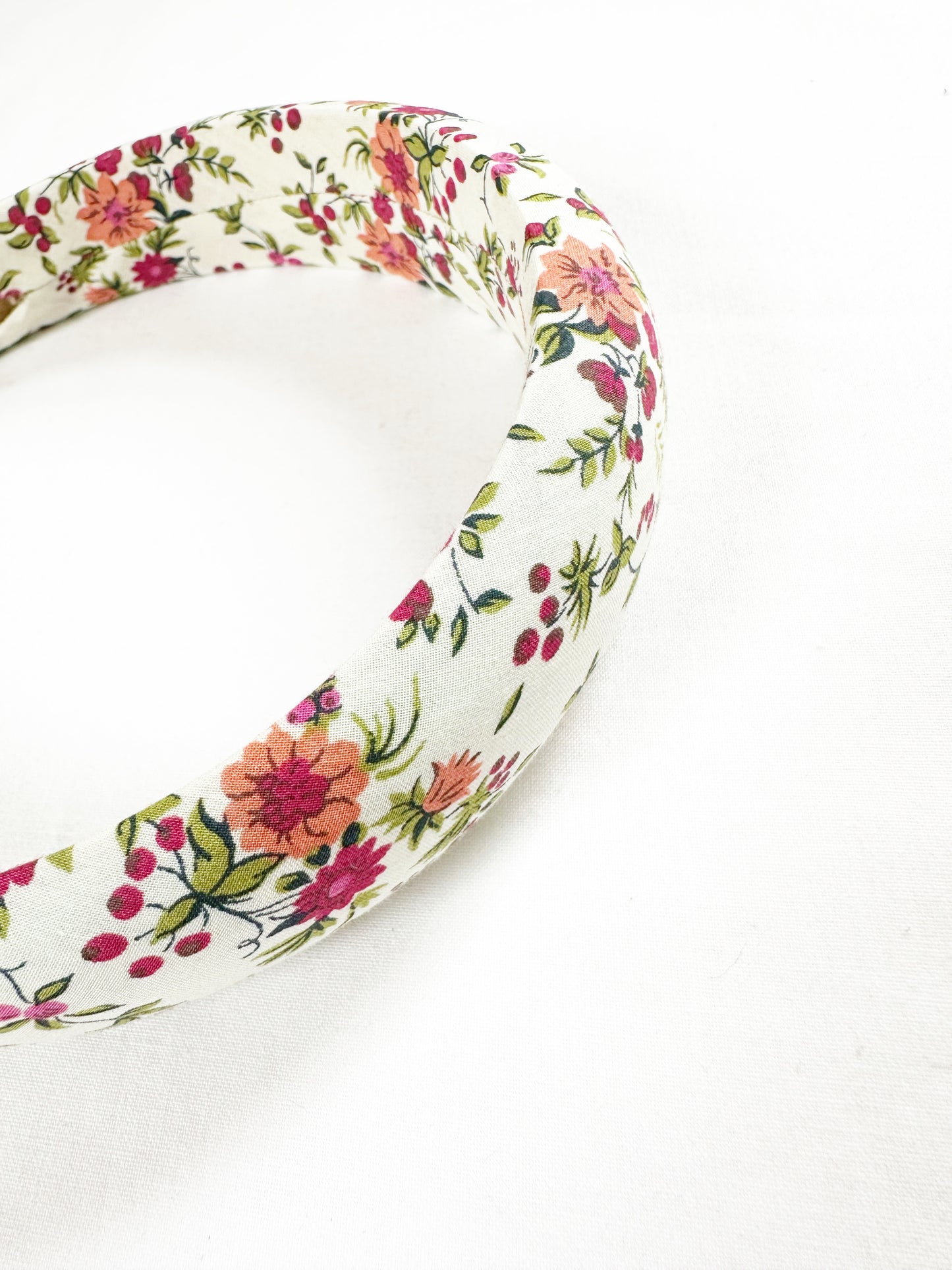 Liberty Classic Headband in pink and green floral
