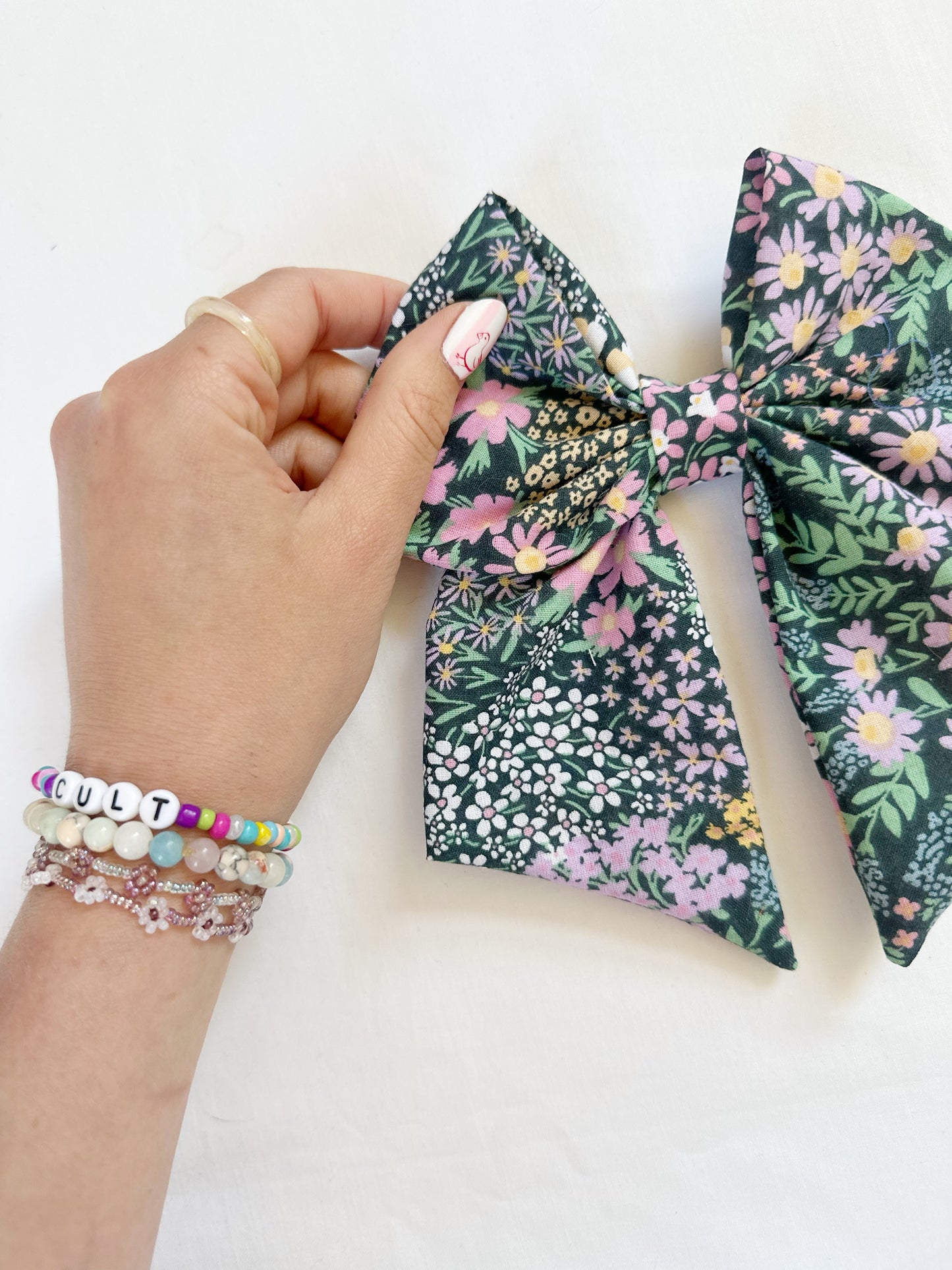 Beau hair bow in Isobel floral
