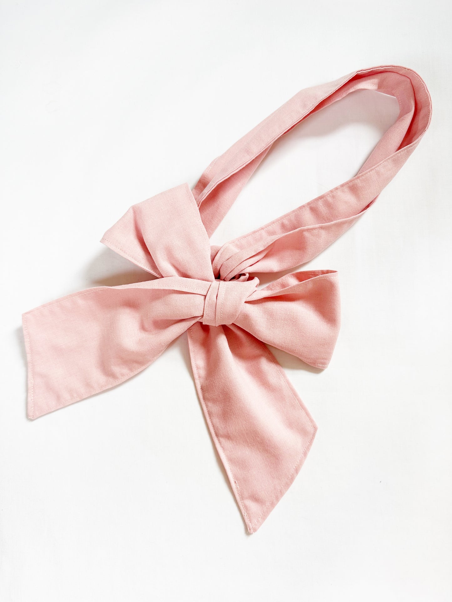 VersaTie hair & neck tie in baby pink cotton