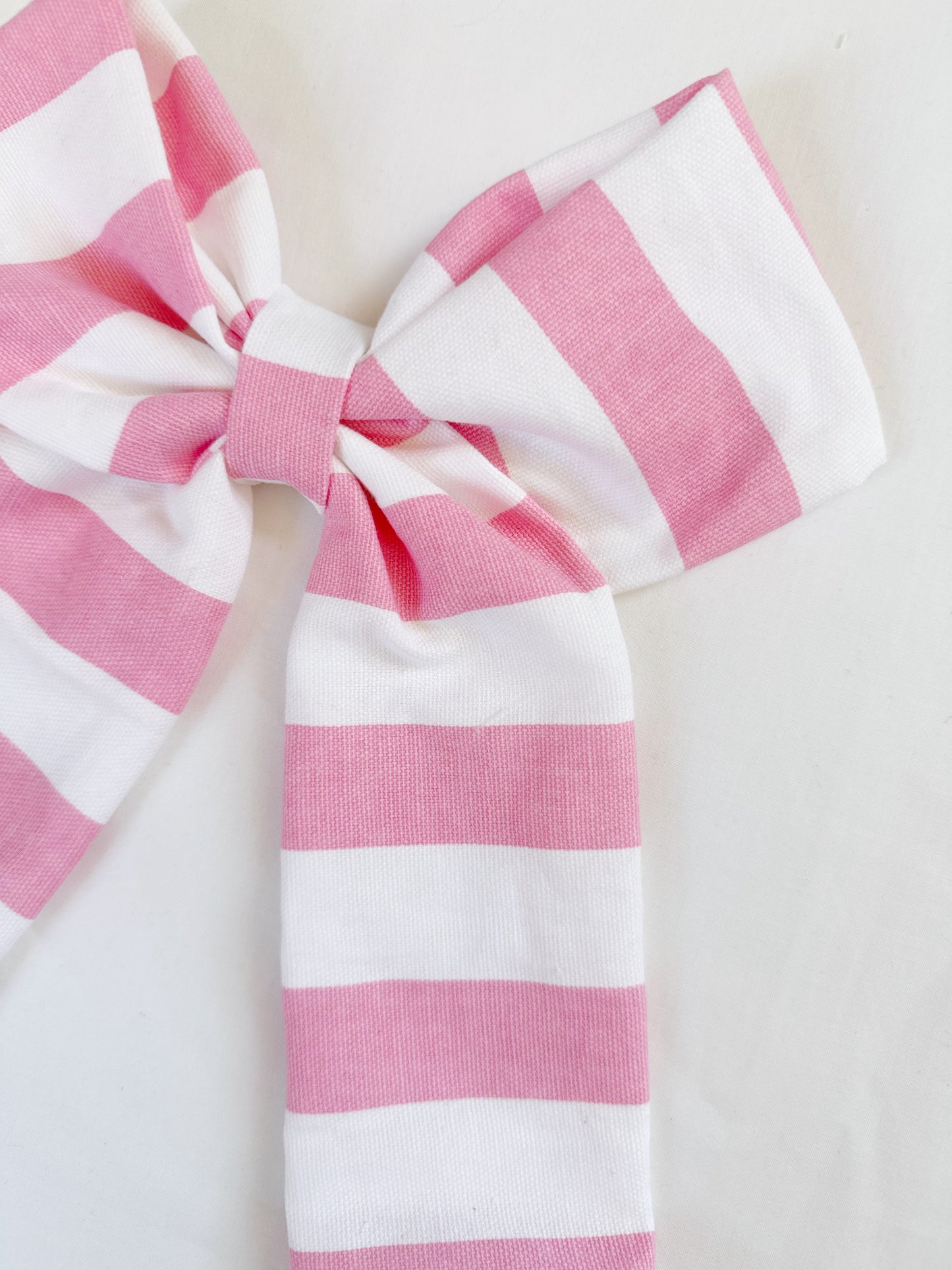 POWER Hair Bow in Penny candy stripe