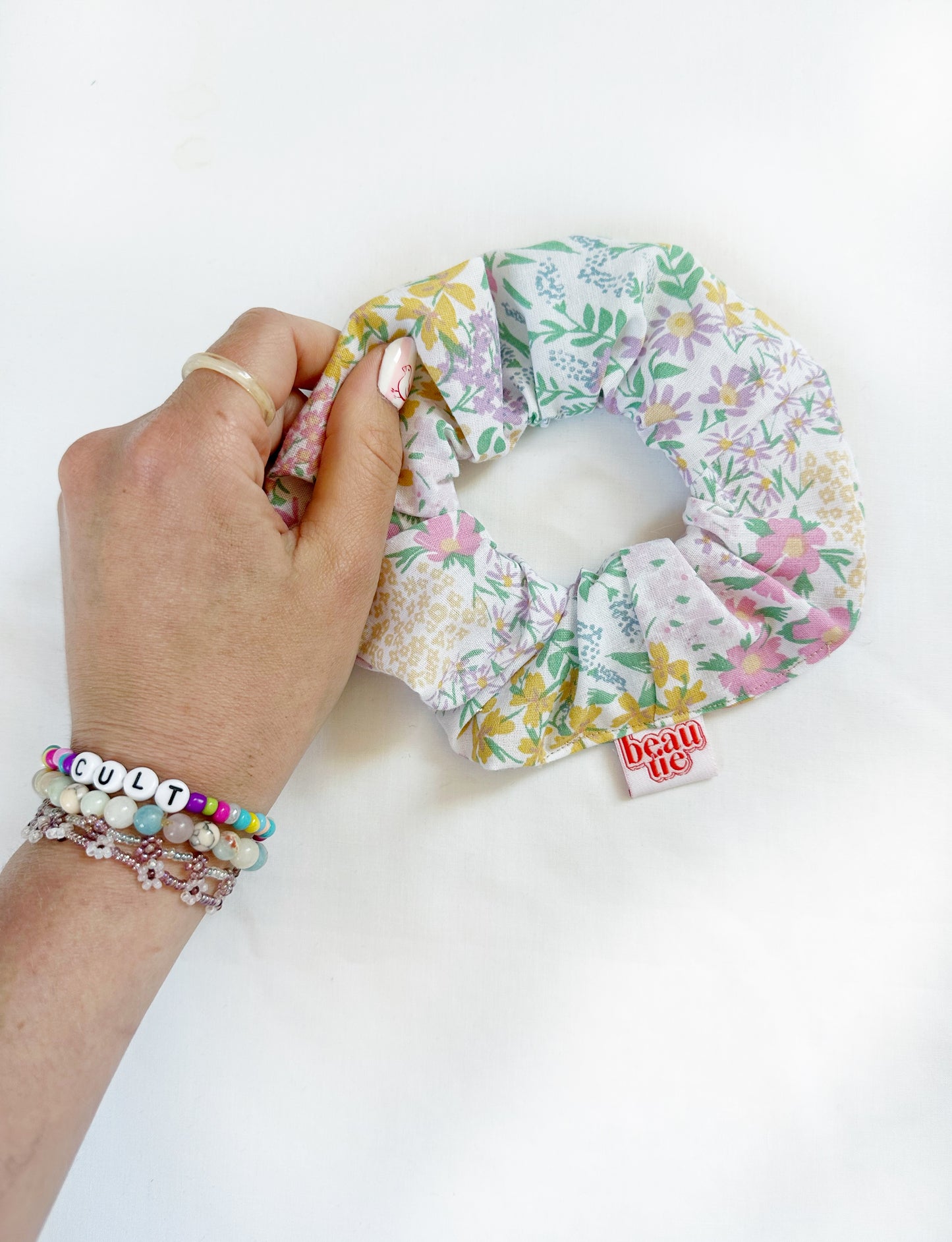 OG scrunchie in Enid floral