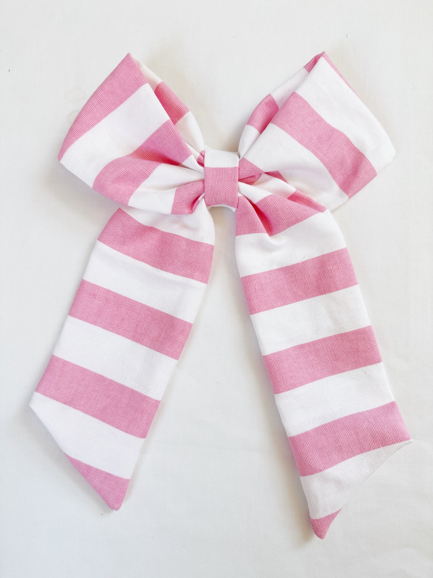 POWER Hair Bow in Penny candy stripe