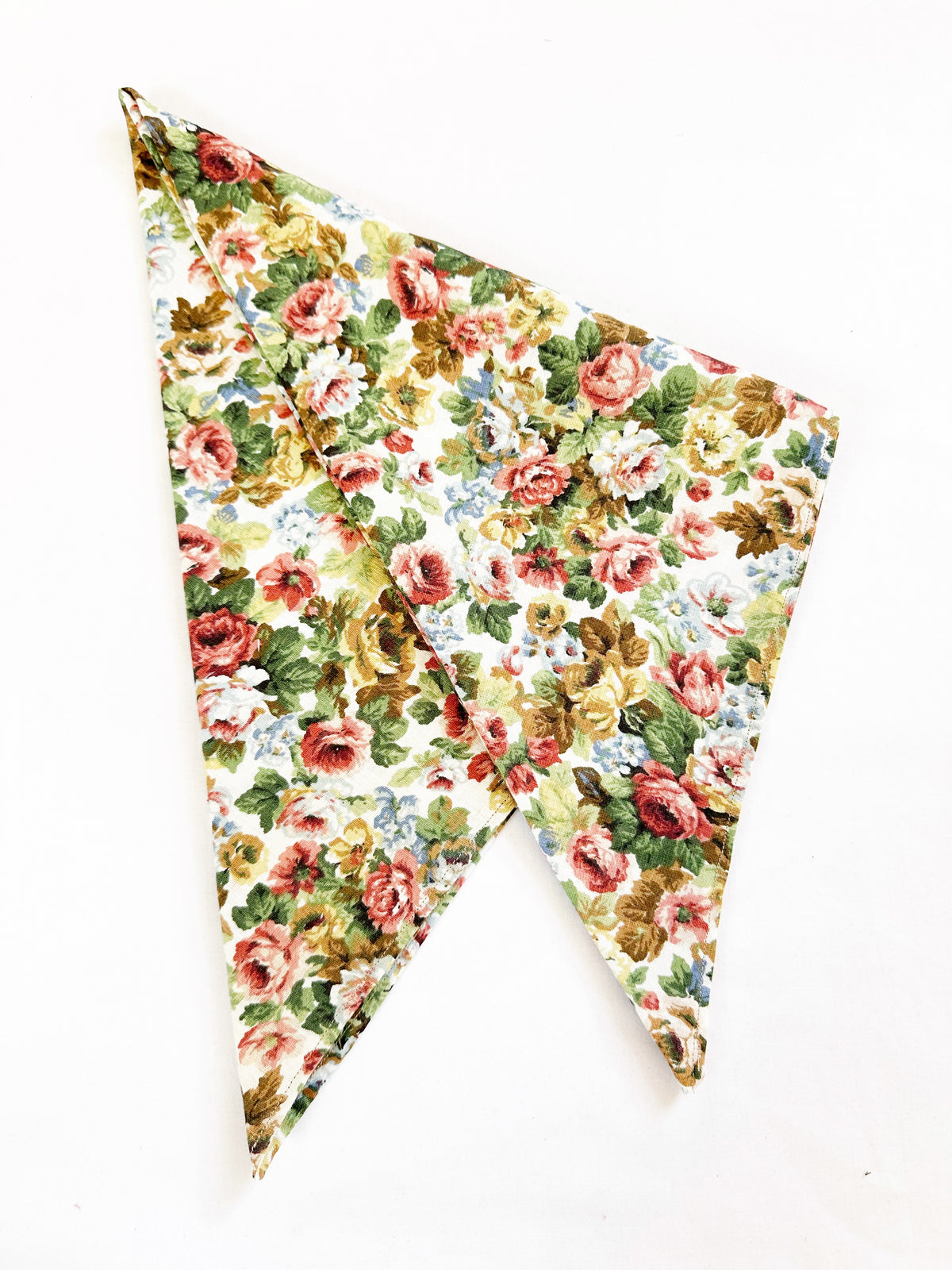 Bandana & neck scarf in vintage Autumn floral
