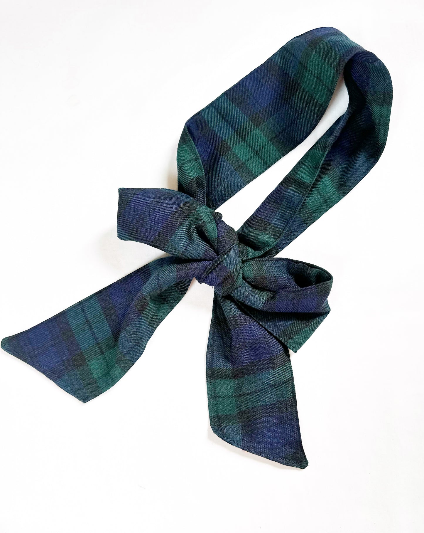 VersaTie hair & neck tie in black watch tartan