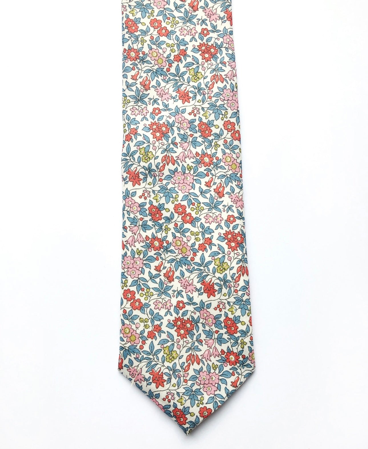 Ties in Blue & Red Floral