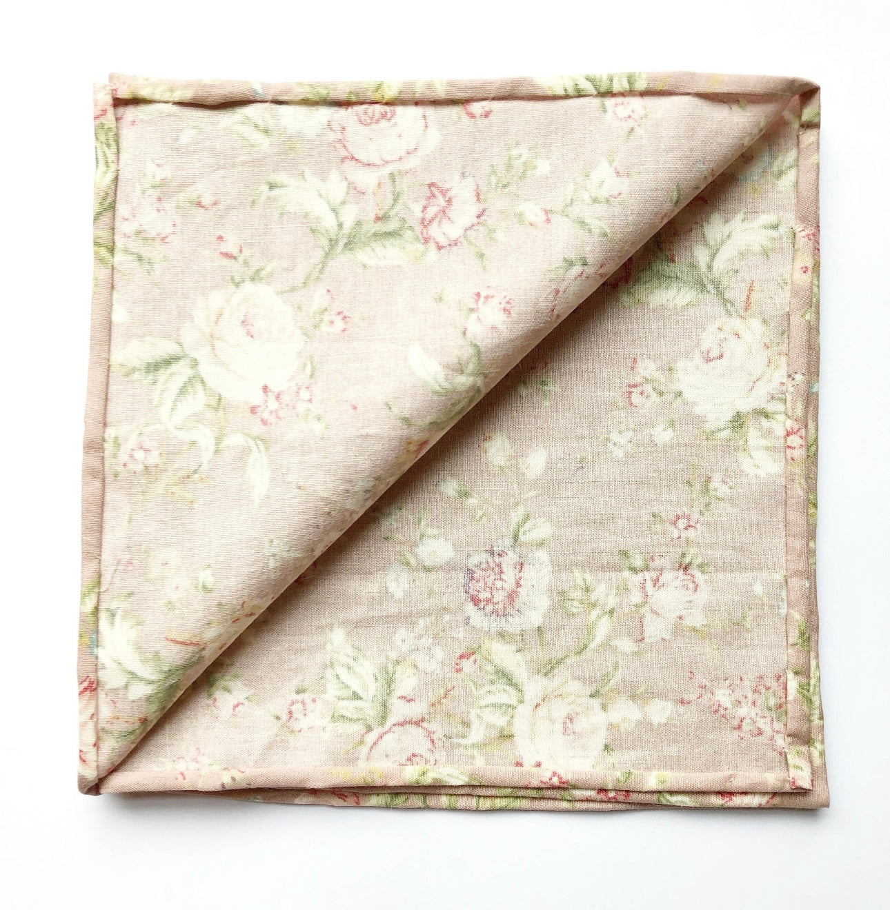 Pocket Squares in Pink Floral