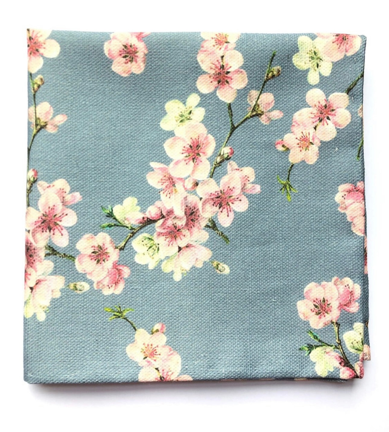 Pocket Squares in Grey Cherry Blossom