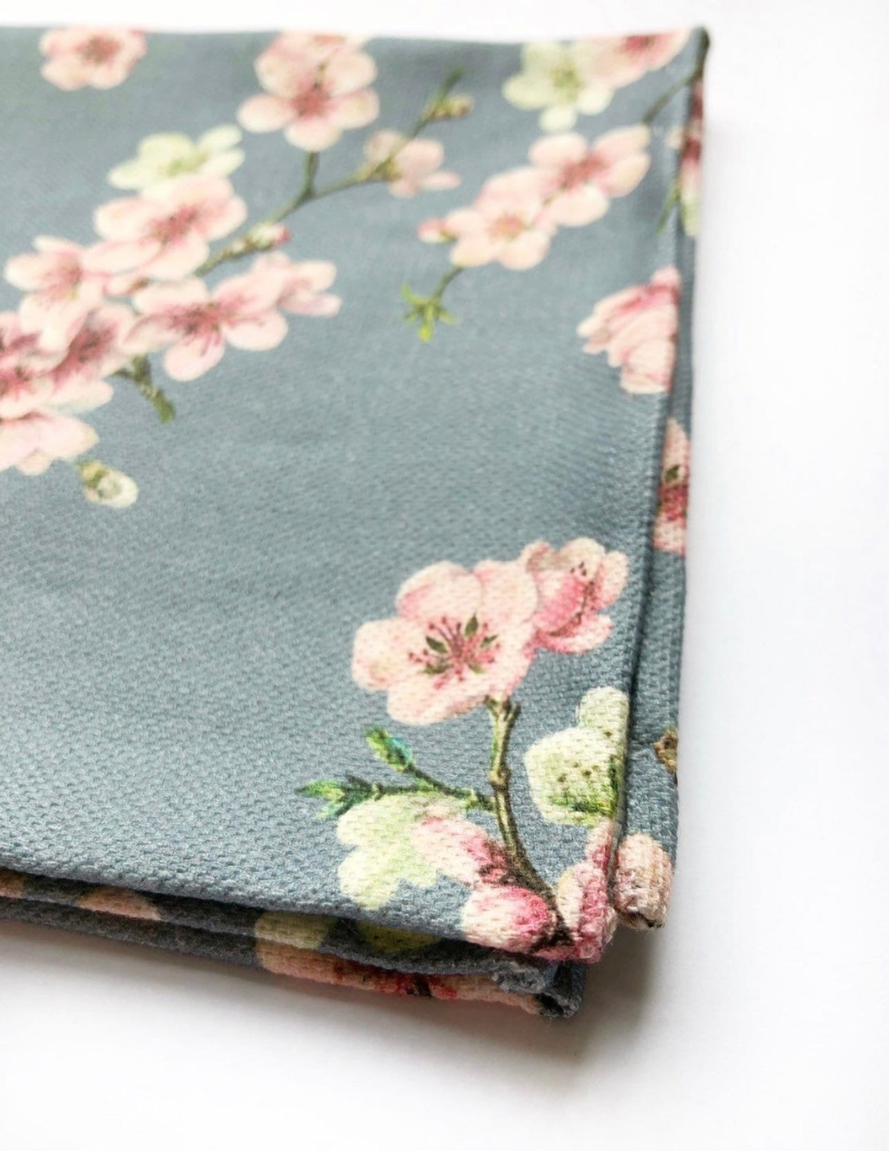 Pocket Squares in Grey Cherry Blossom
