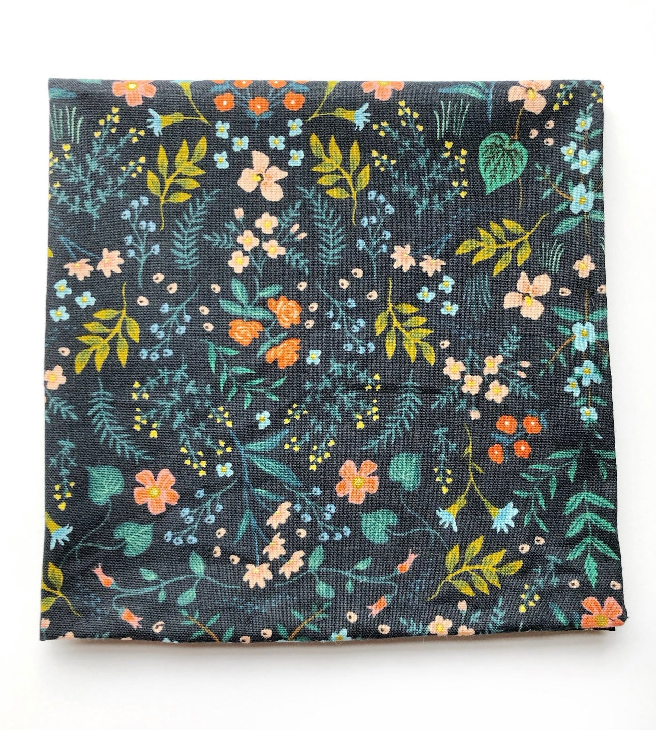 Pocket Squares in Navy Blue Floral