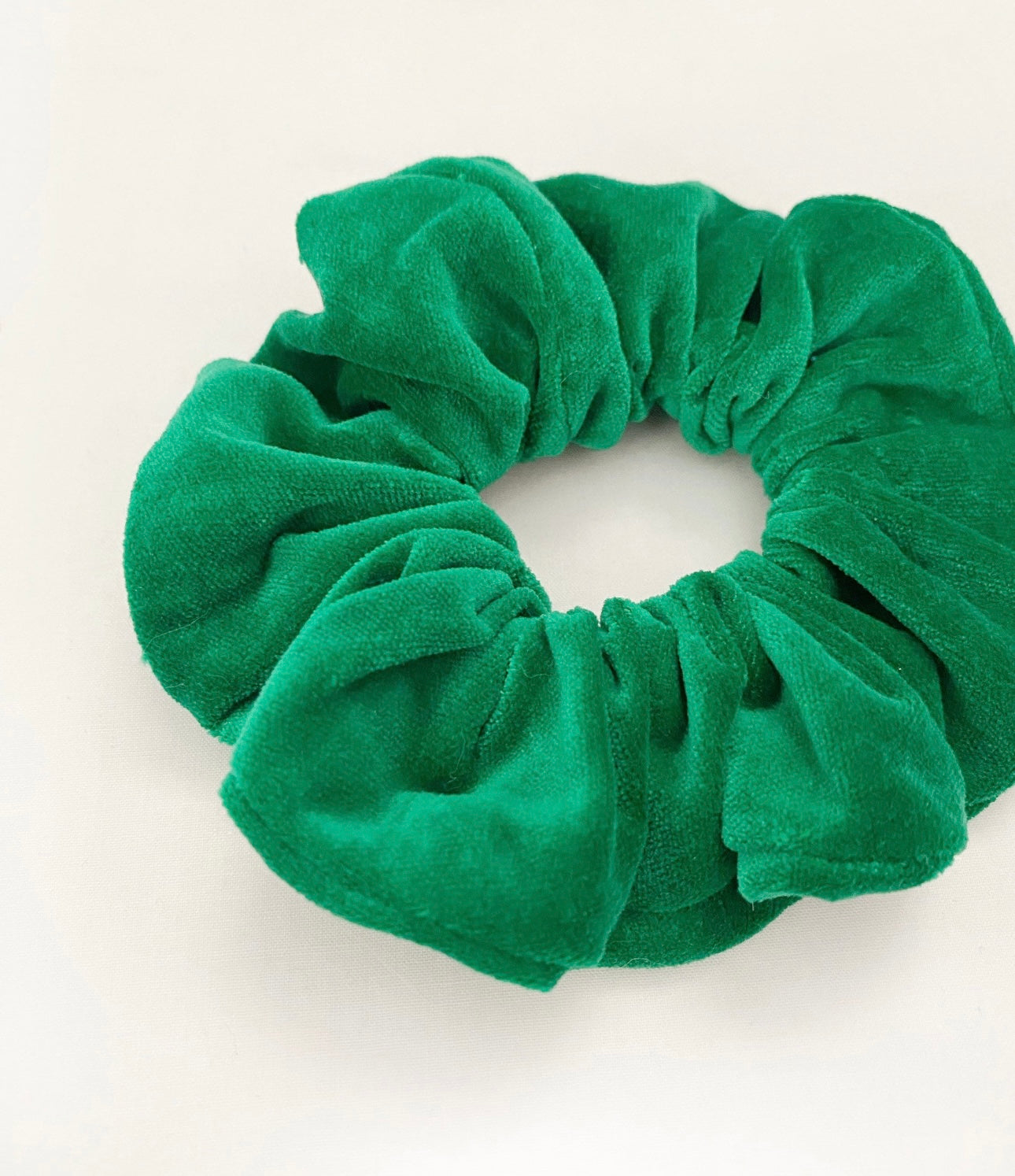 OG Scrunchie in Green Velvet
