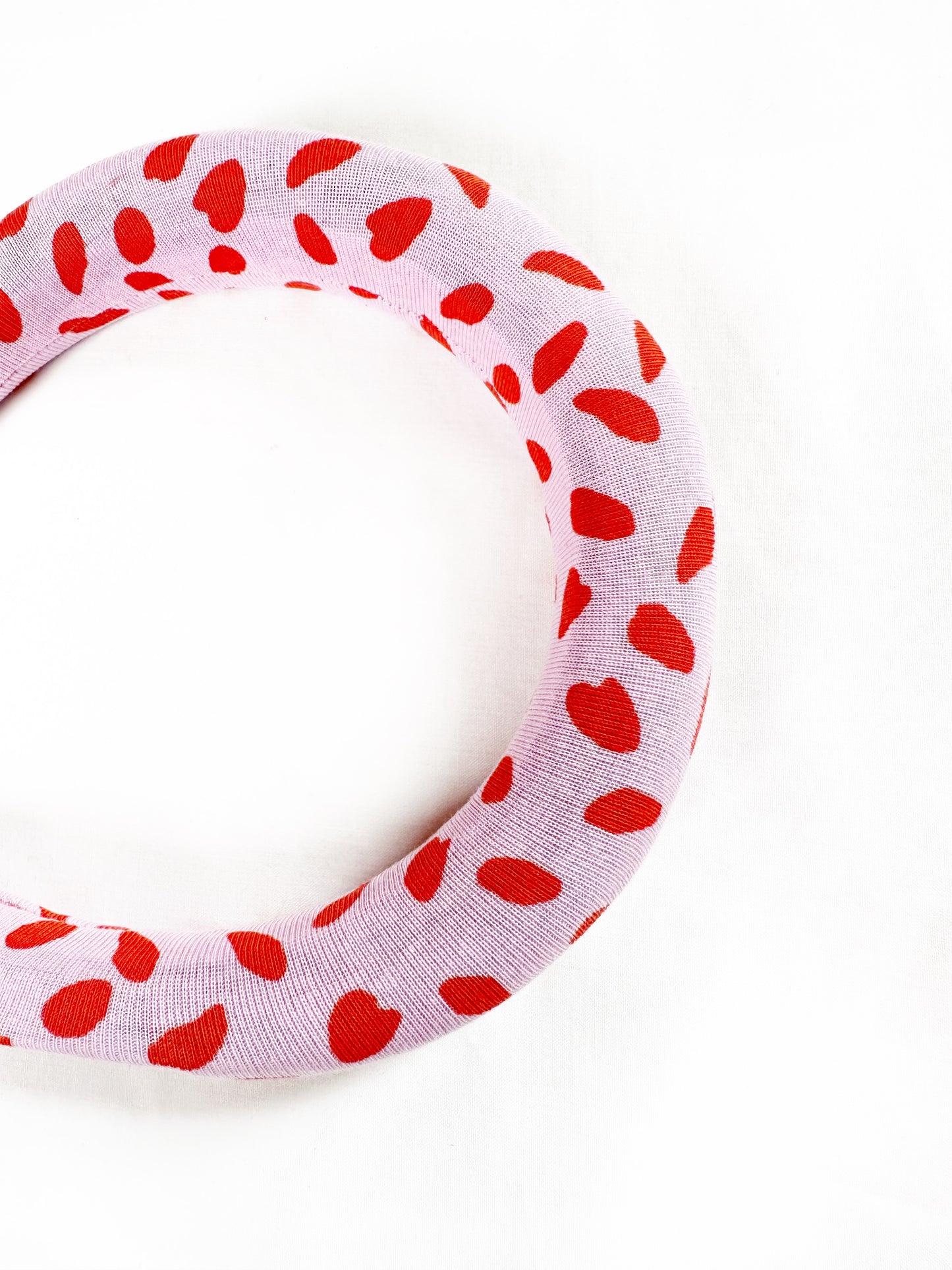 Padded Headband in Pink and Red