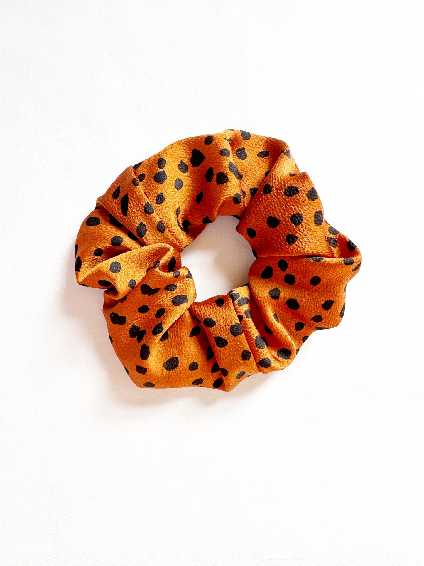 OG Scrunchie in burnt orange animal print