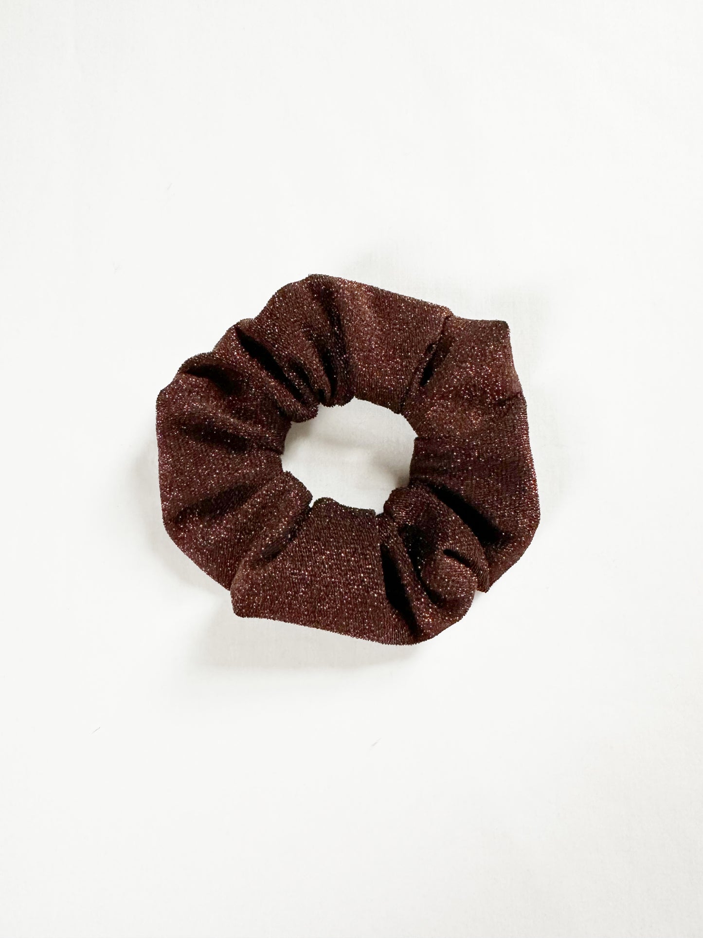 OG scrunchie in espresso sparkles