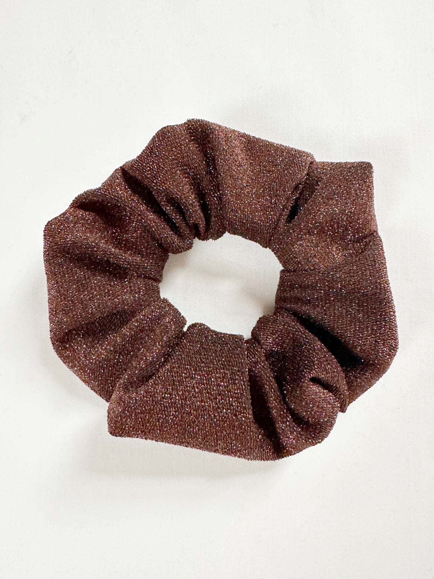 OG scrunchie in espresso sparkles