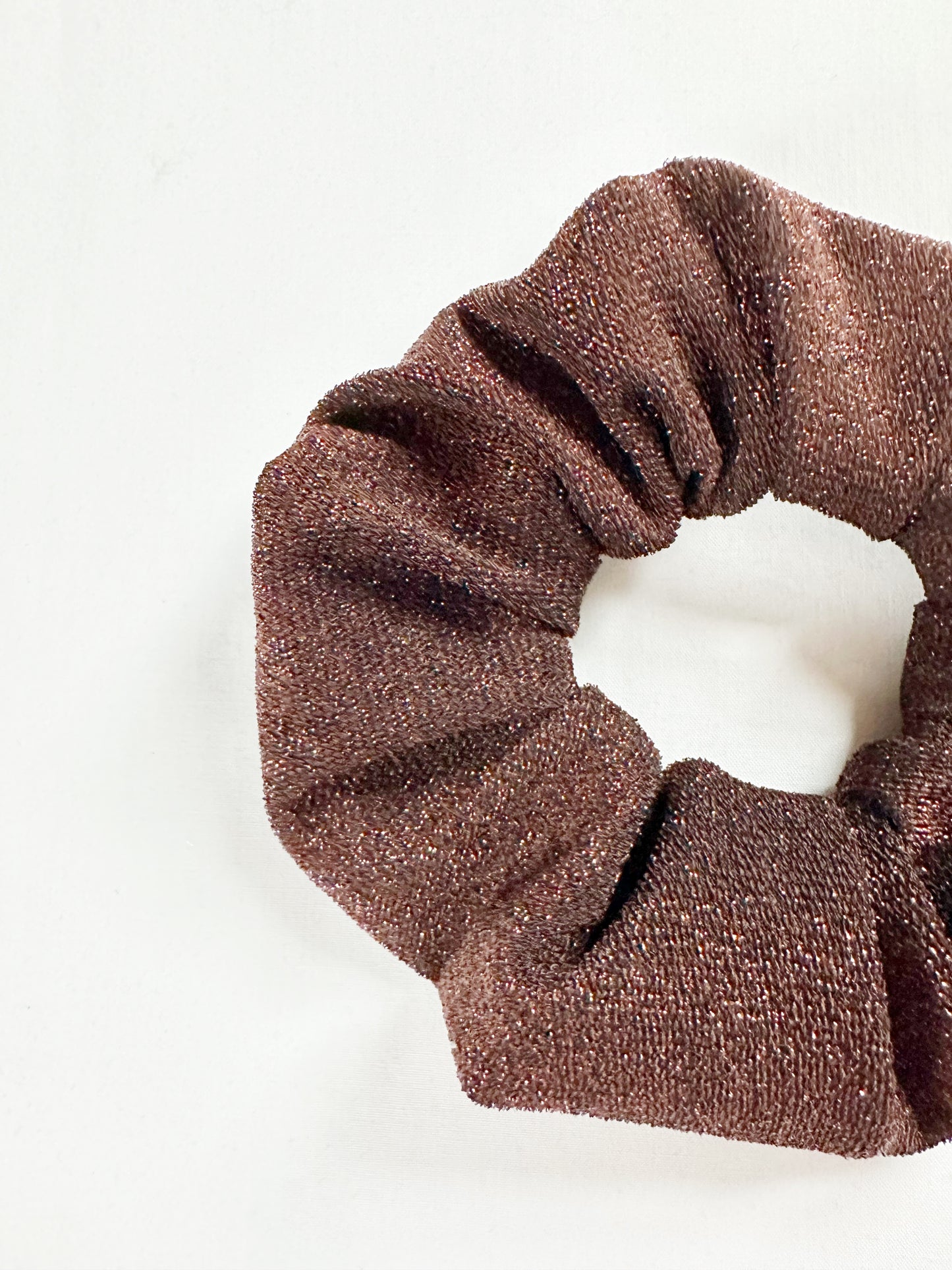 OG scrunchie in espresso sparkles