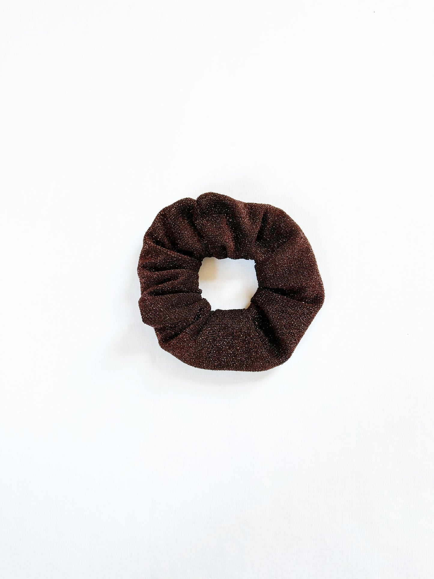 Mini scrunchie in espresso sparkle