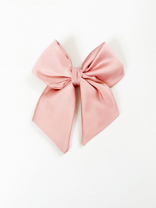 Hair Bow in ballet pink