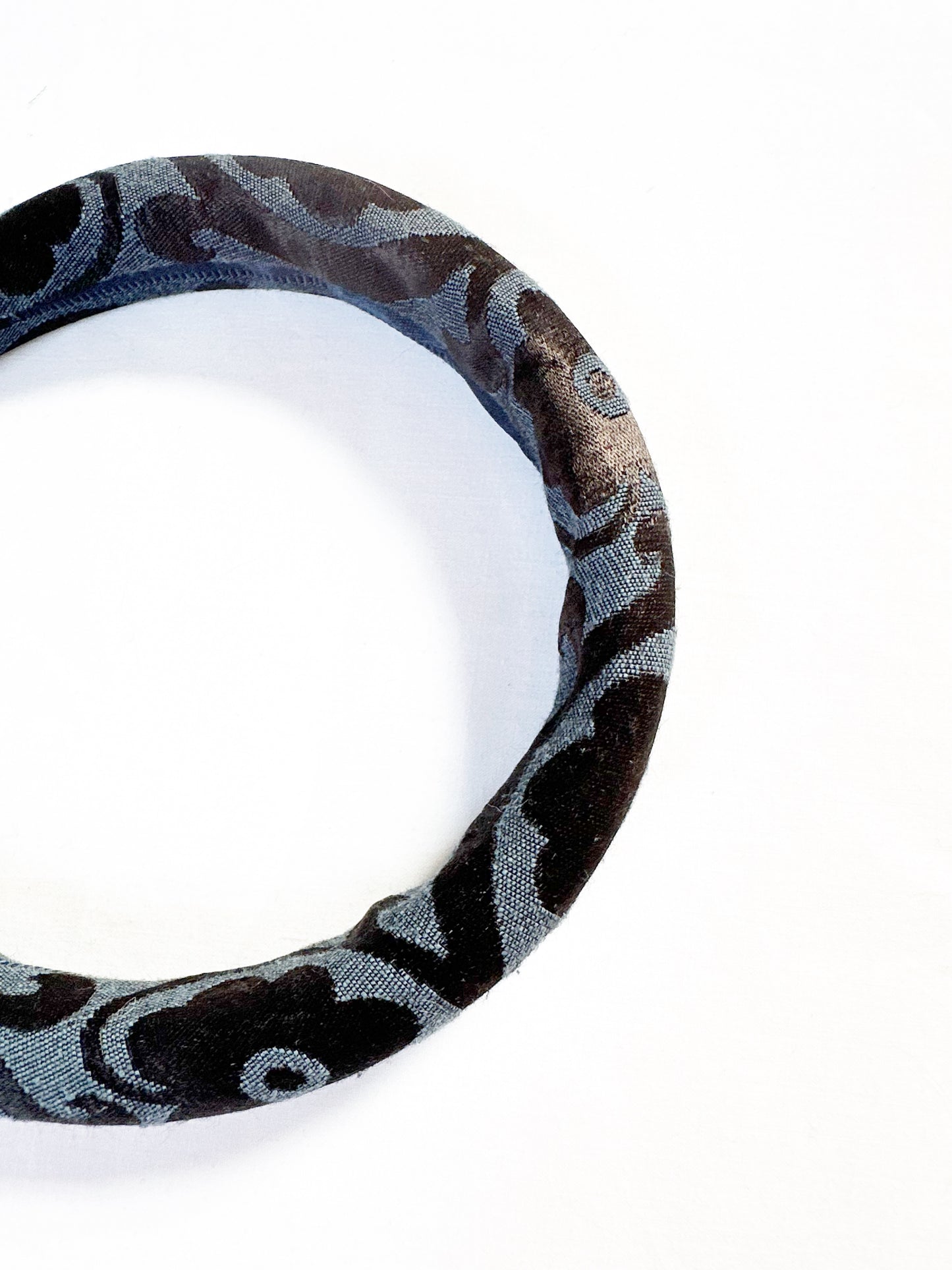 Classic Headband in vintage floral silk brocade