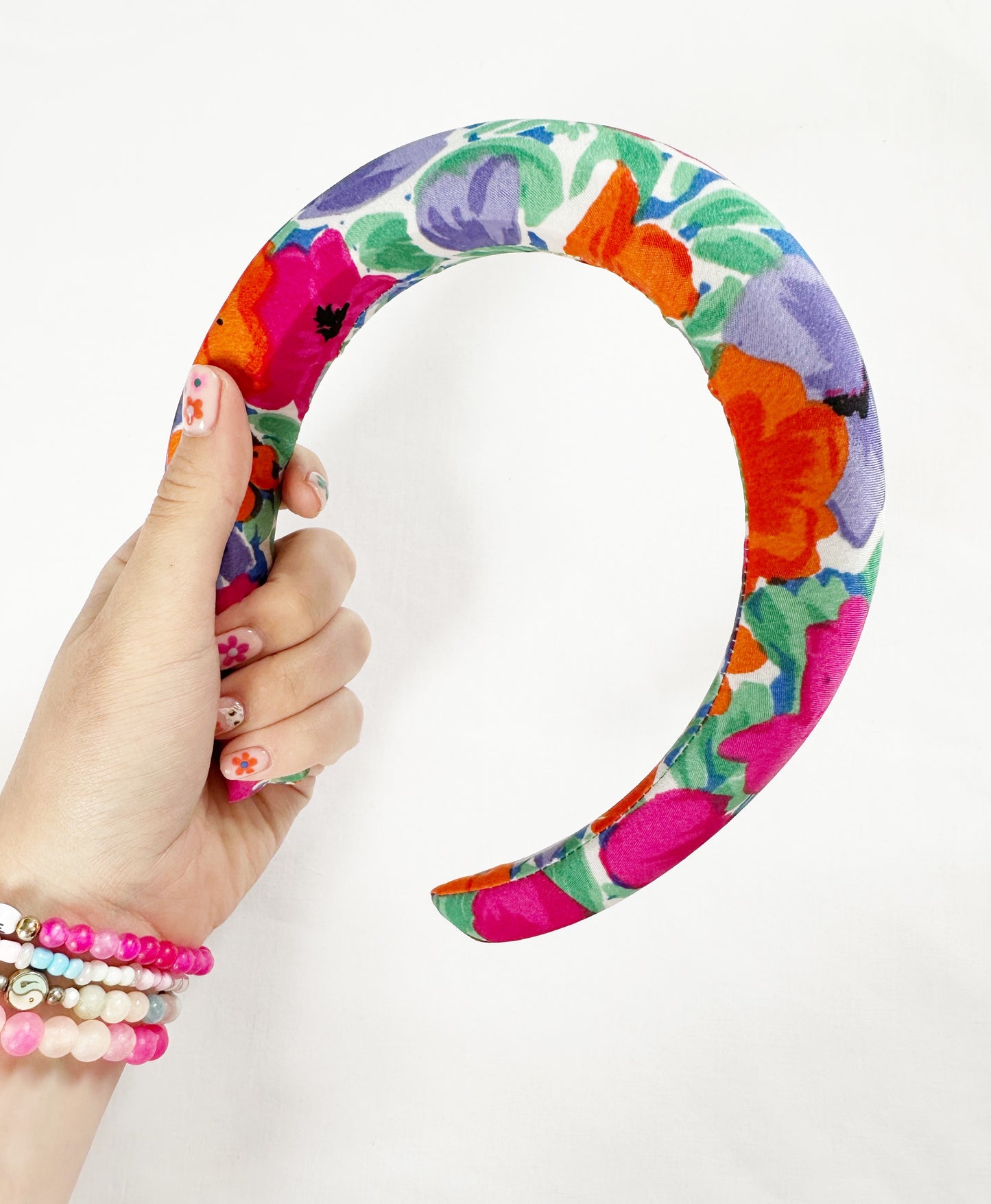 Padded Headband in Bright Floral