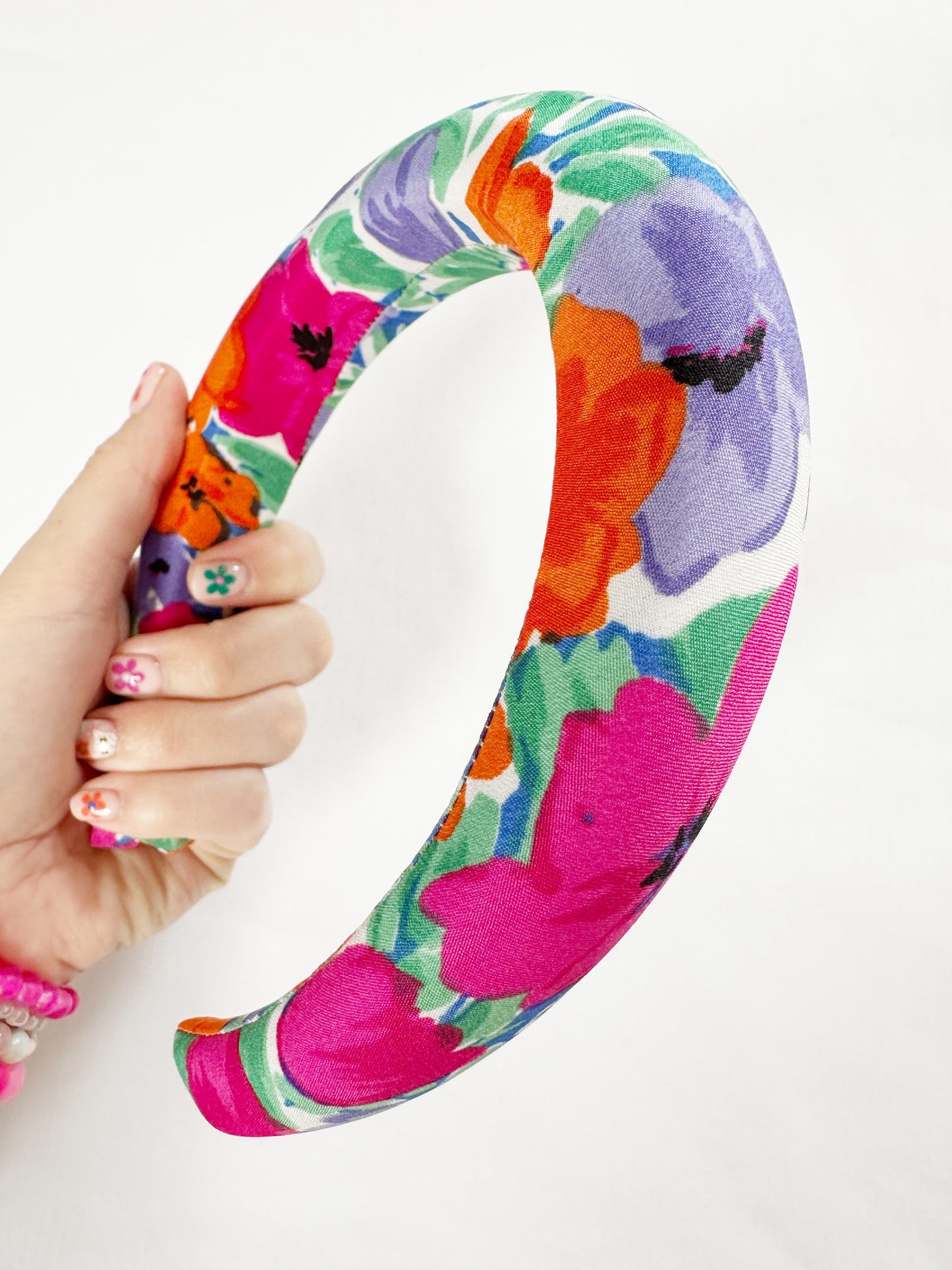 Padded Headband in Bright Floral